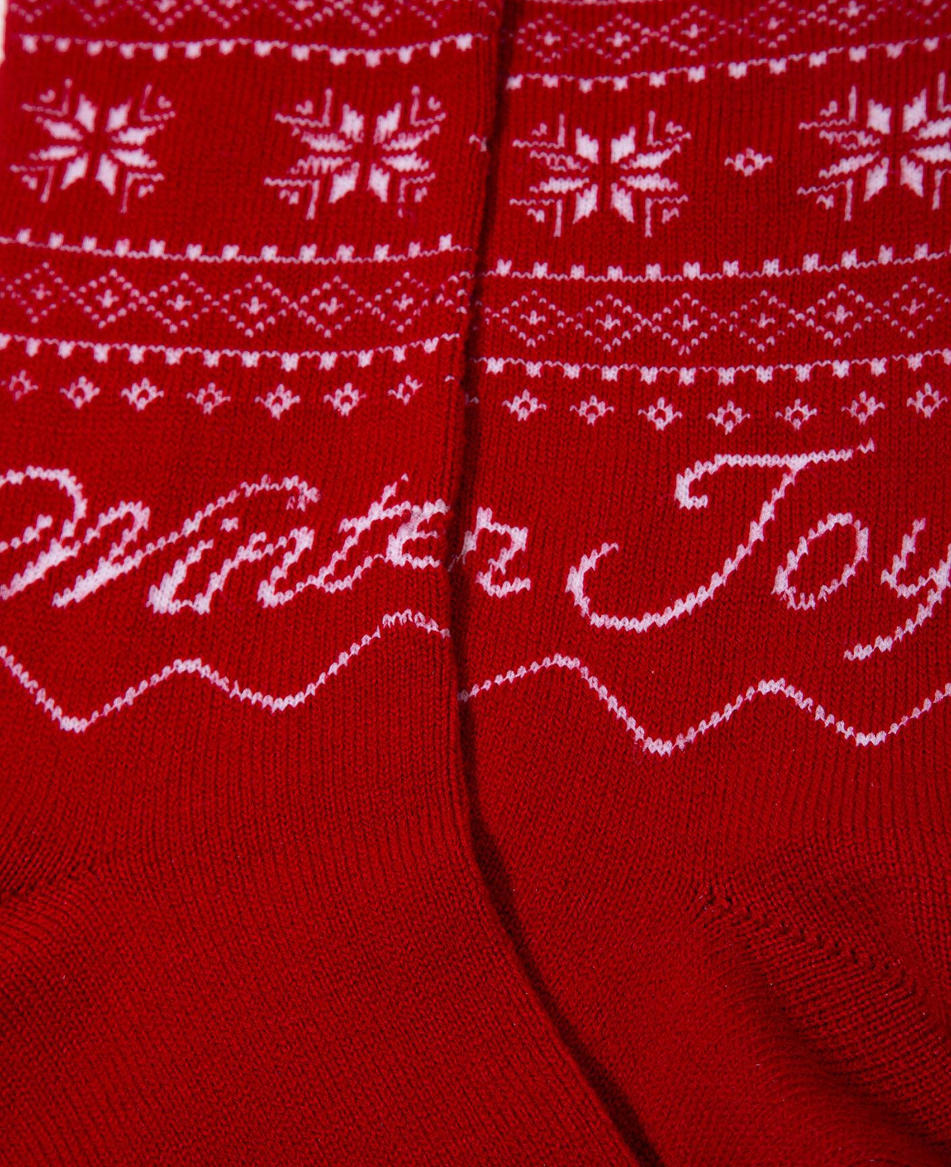 Mavi Yılbaşı Temalı Kırmızı Bot Çorabı 0912131-32421