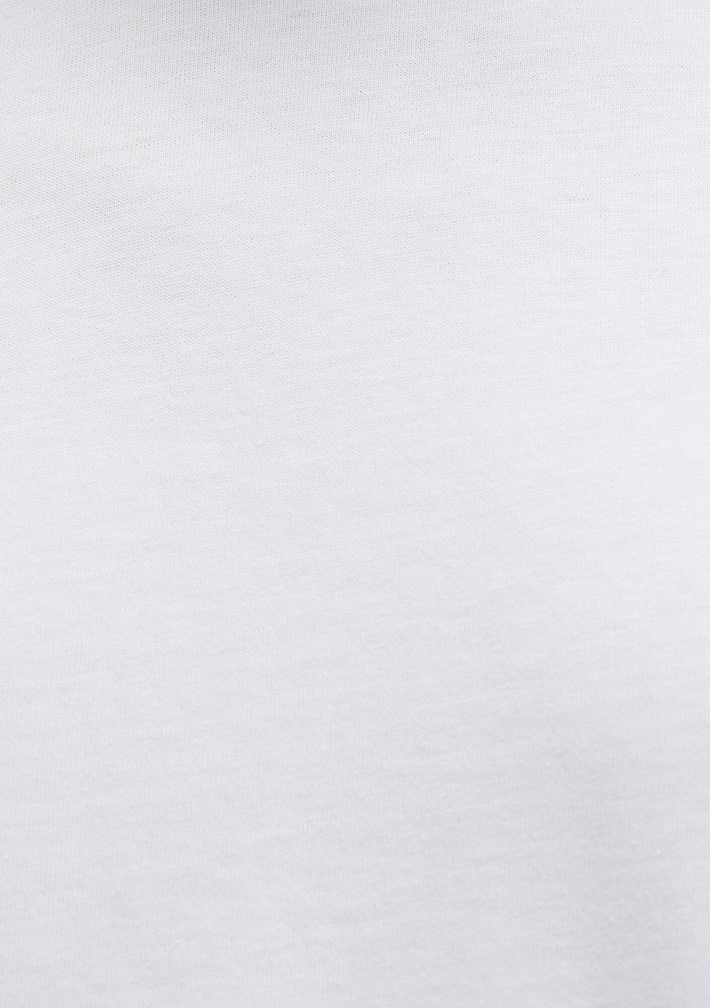 Mavi Bisiklet Yaka Beyaz Basic Tişört Oversize / Geniş Kesim 0613113-620