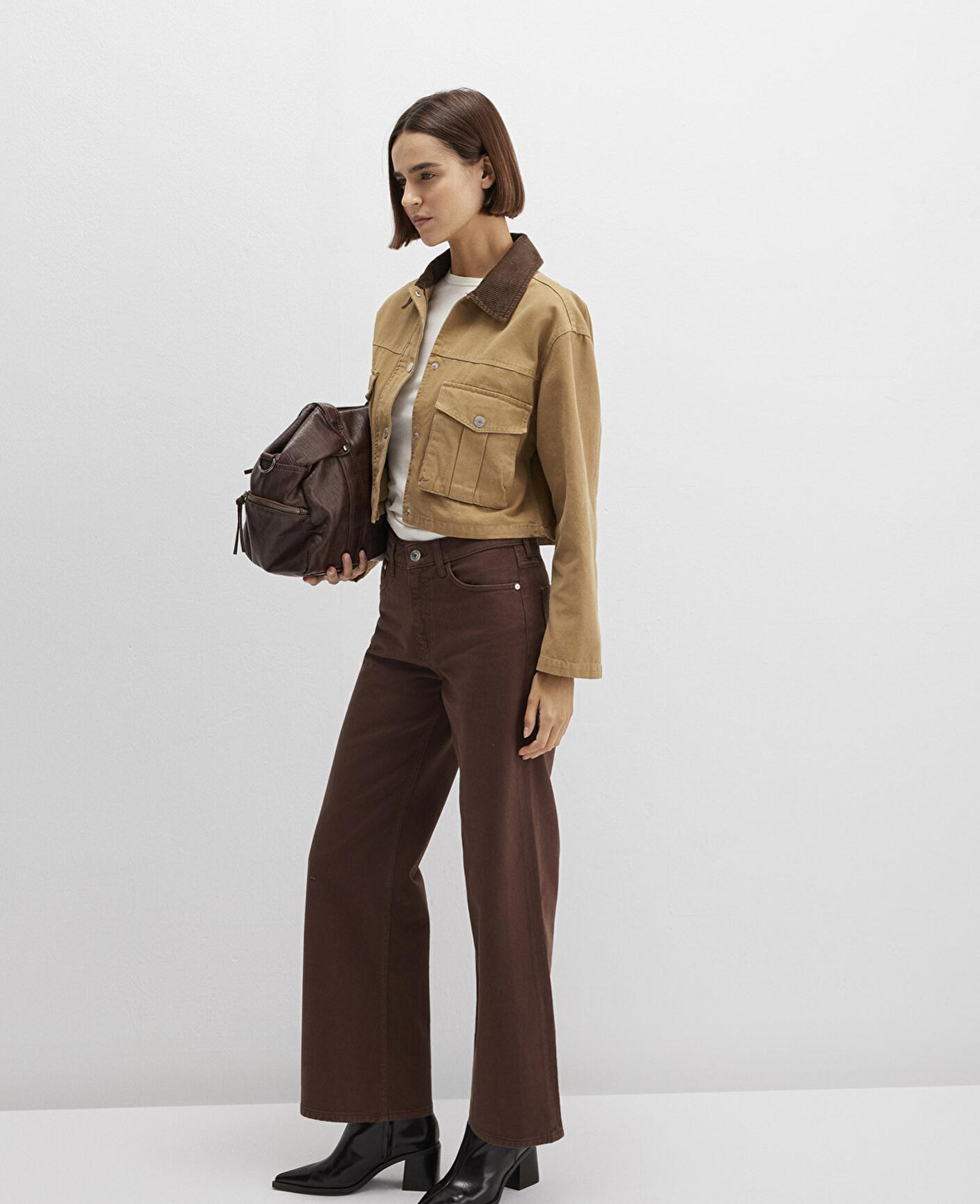 Mavi Malibu Kahverengi Gabardin Pantolon 1010152-A3355