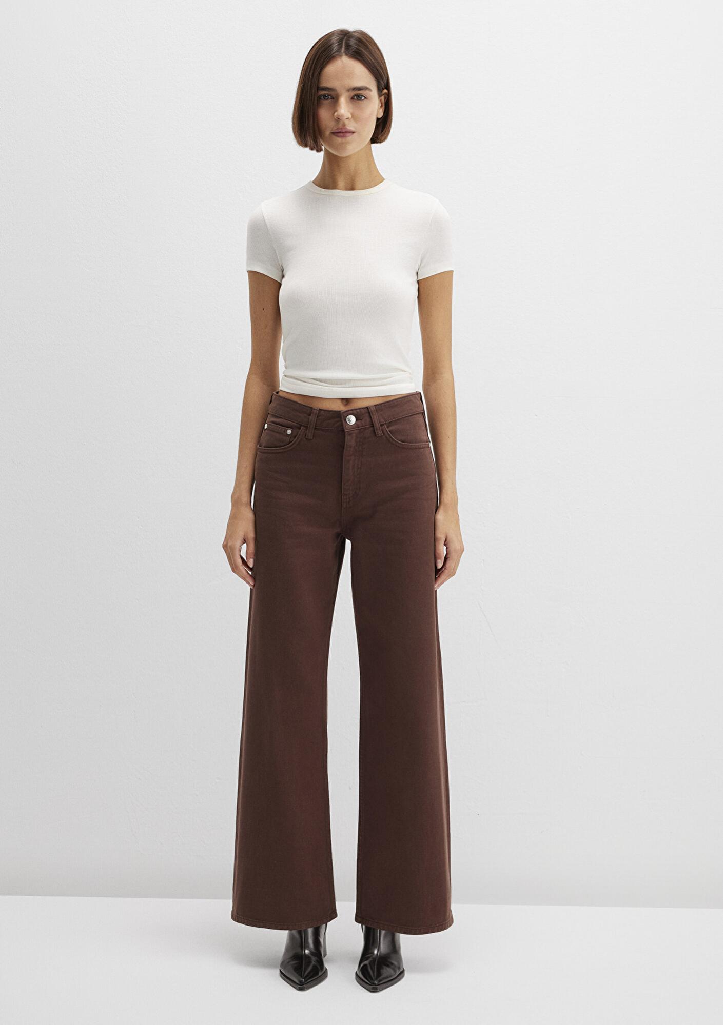 Mavi Malibu Kahverengi Gabardin Pantolon 1010152-A3355