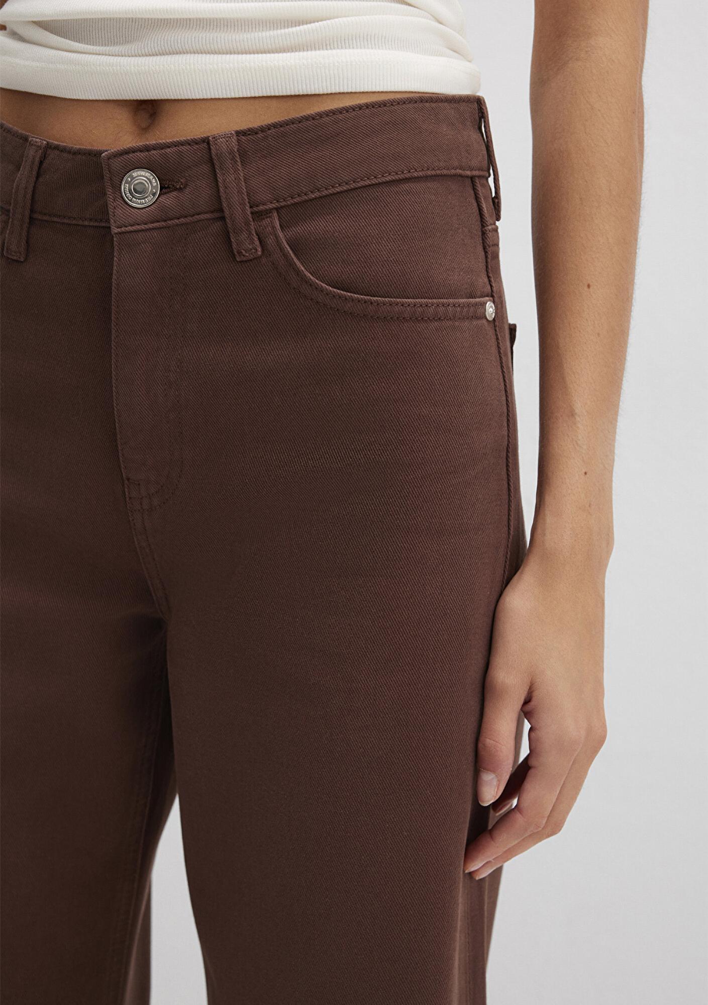 Mavi Malibu Kahverengi Gabardin Pantolon 1010152-A3355