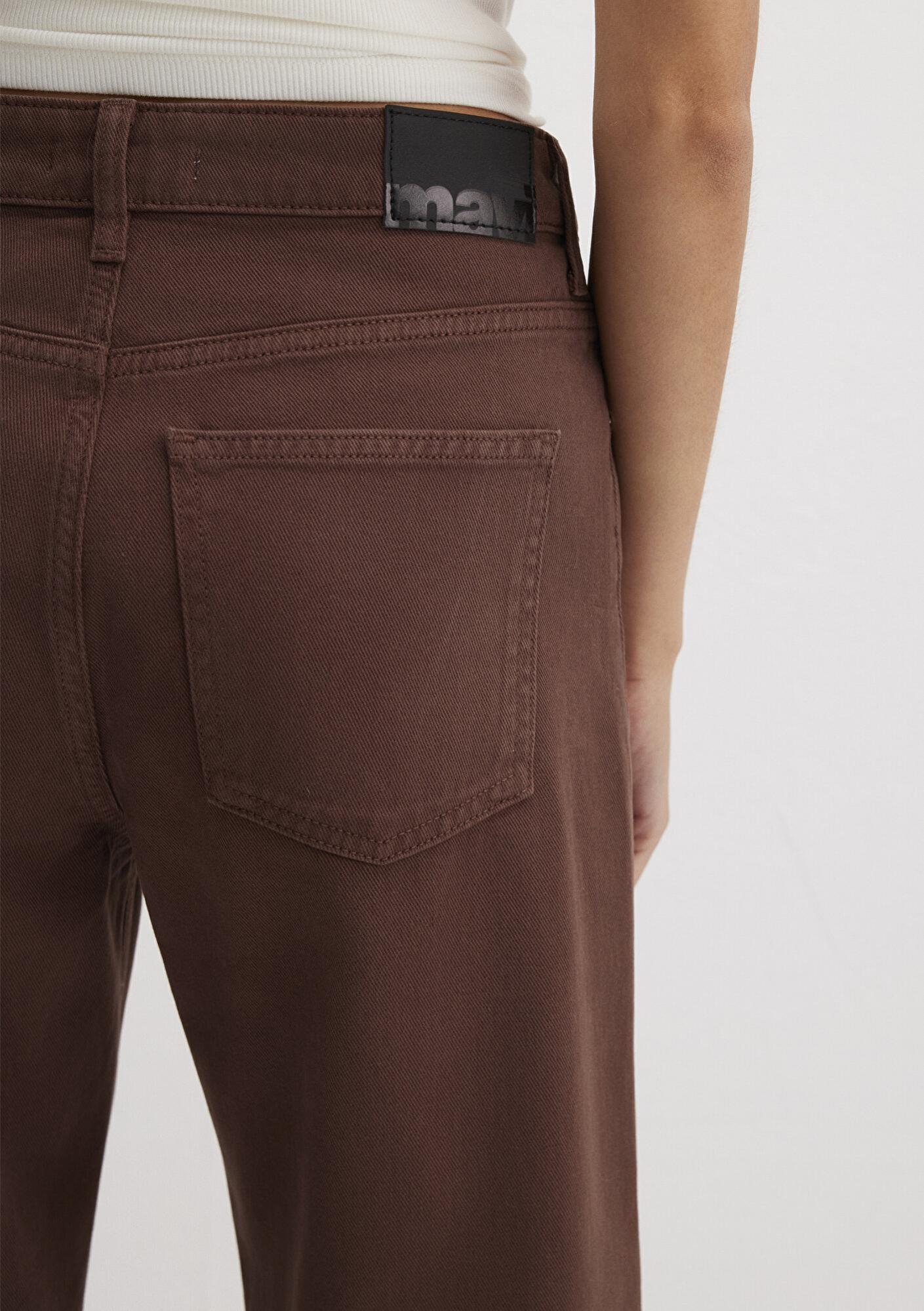 Mavi Malibu Kahverengi Gabardin Pantolon 1010152-A3355