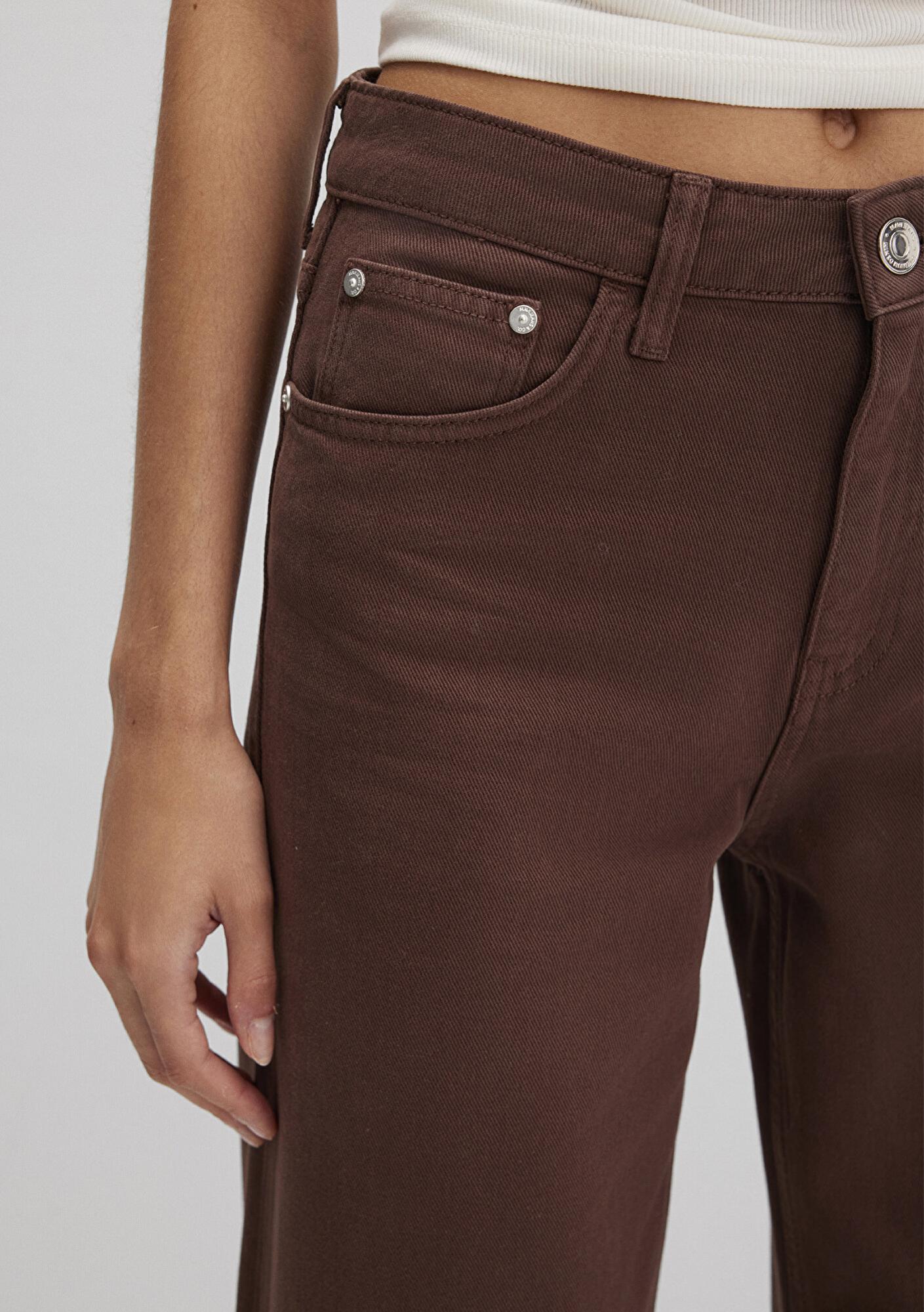 Mavi Malibu Kahverengi Gabardin Pantolon 1010152-A3355