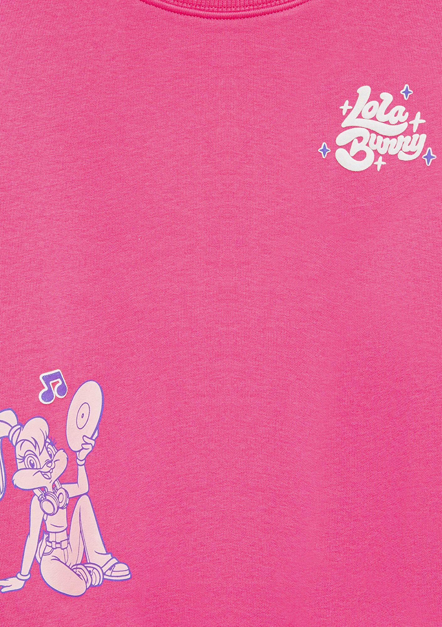 Mavi Lola Bunny Baskılı Pembe Sweatshirt 7S10184-91355