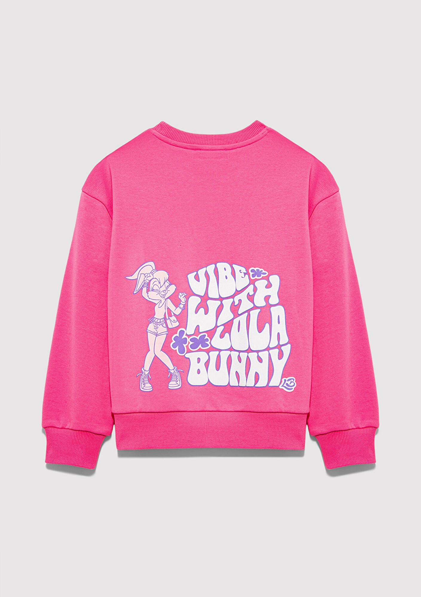 Mavi Lola Bunny Baskılı Pembe Sweatshirt 7S10184-91355