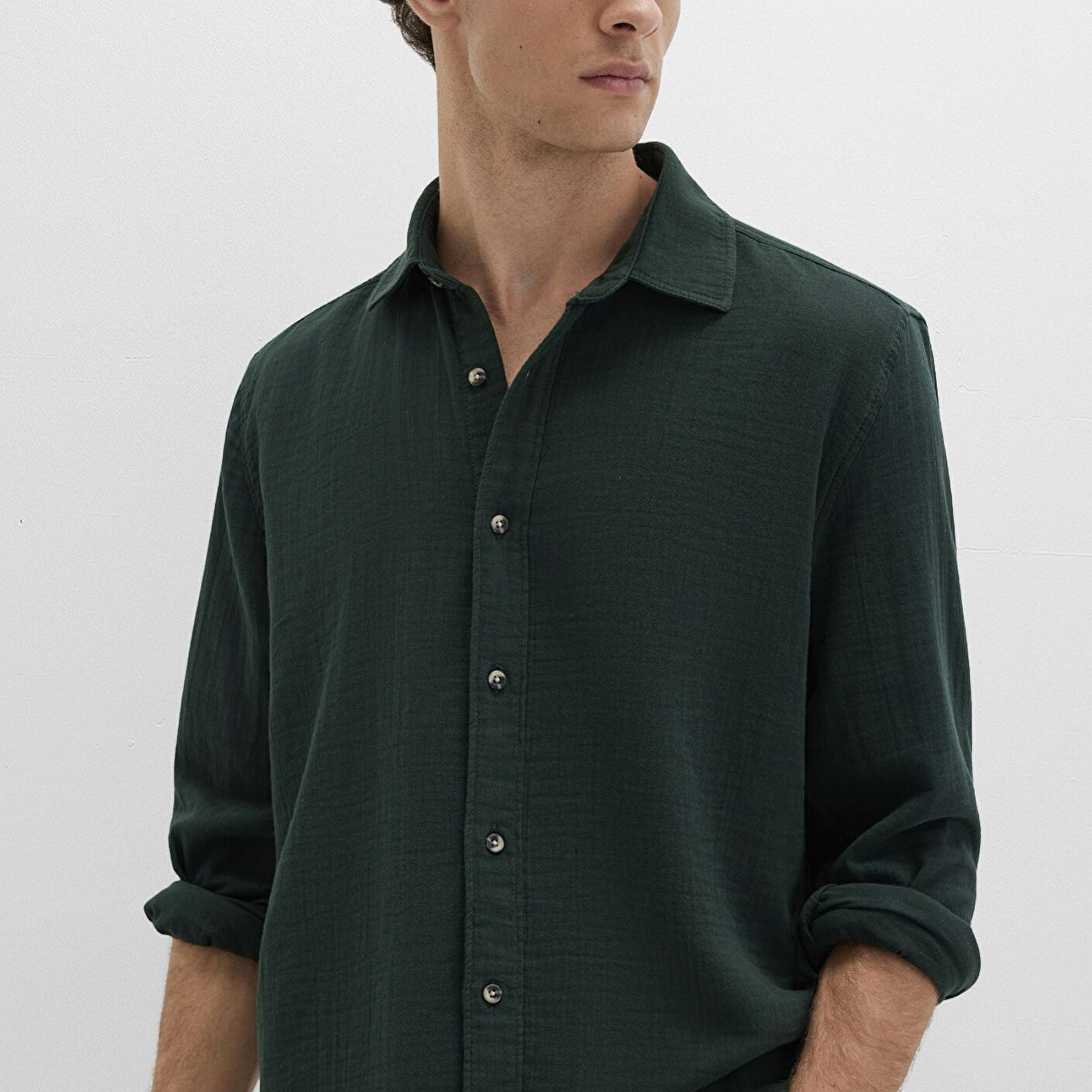 Mavi Yeşil Gömlek Regular Fit / Normal Kesim 0211518-85370