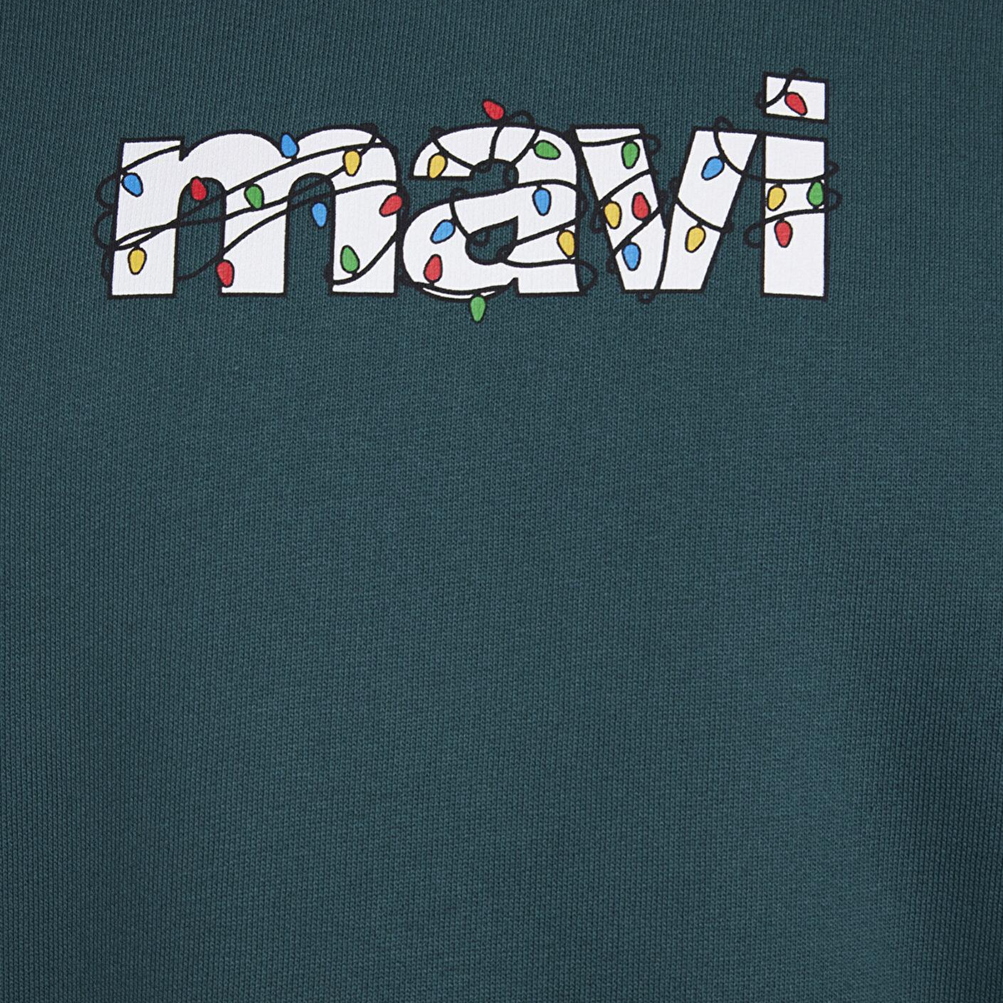 Mavi Yılbaşı Temalı Yeşil Sweatshirt 0S10554-71932