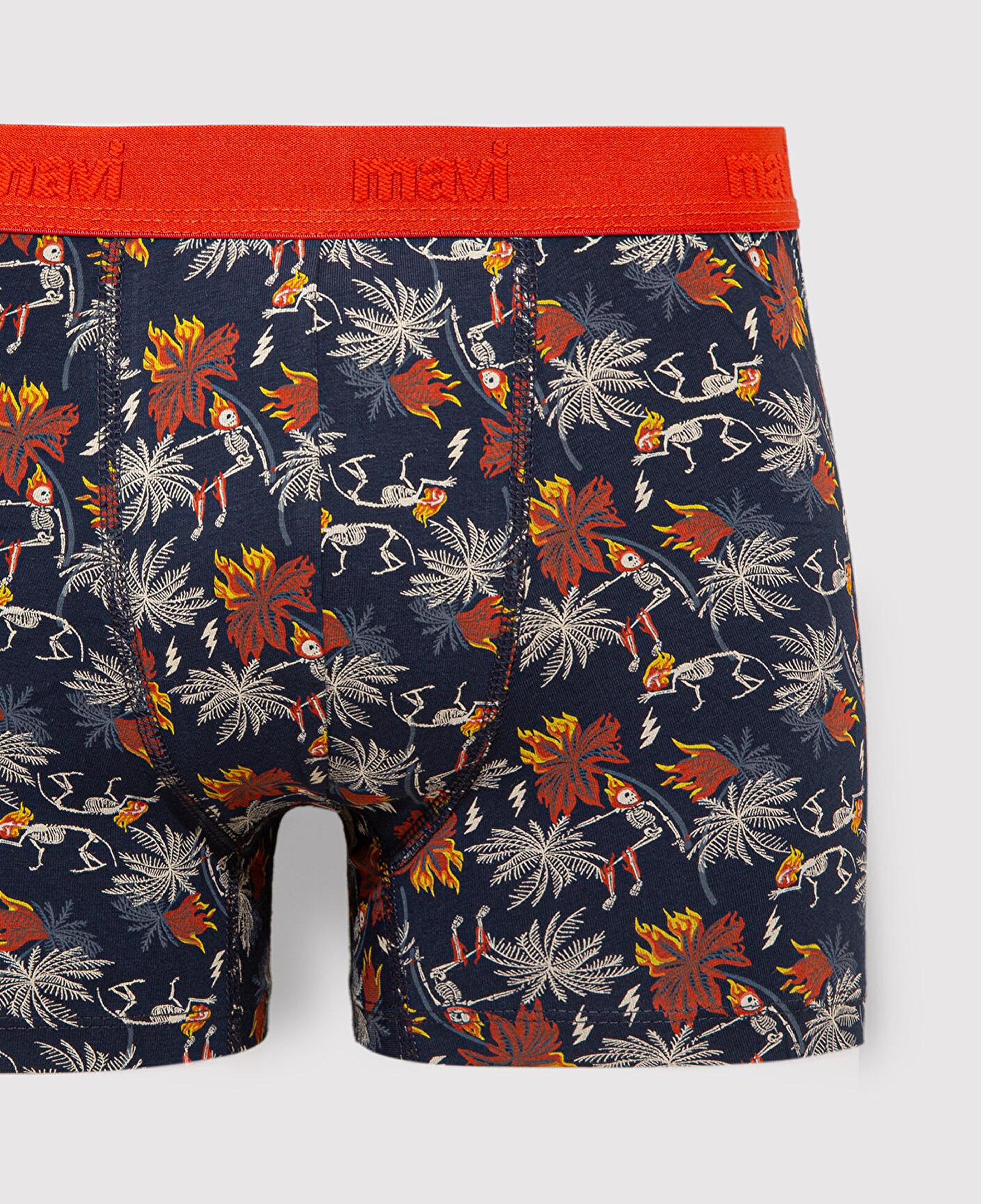 Mavi 3lü Baskılı Lacivert Boxer 0912241-85585