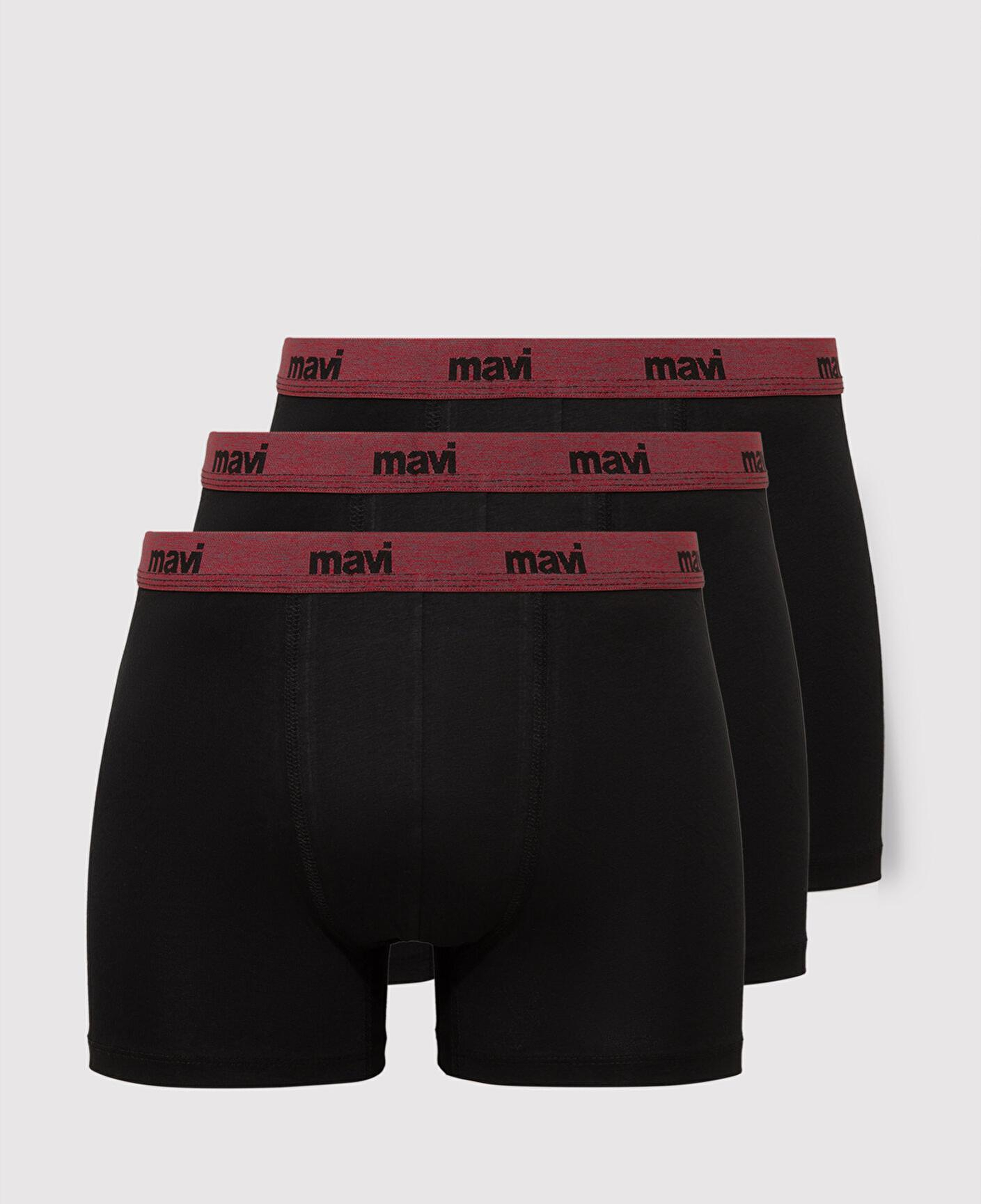 Mavi 3lü Siyah Basic Boxer 0912231-900