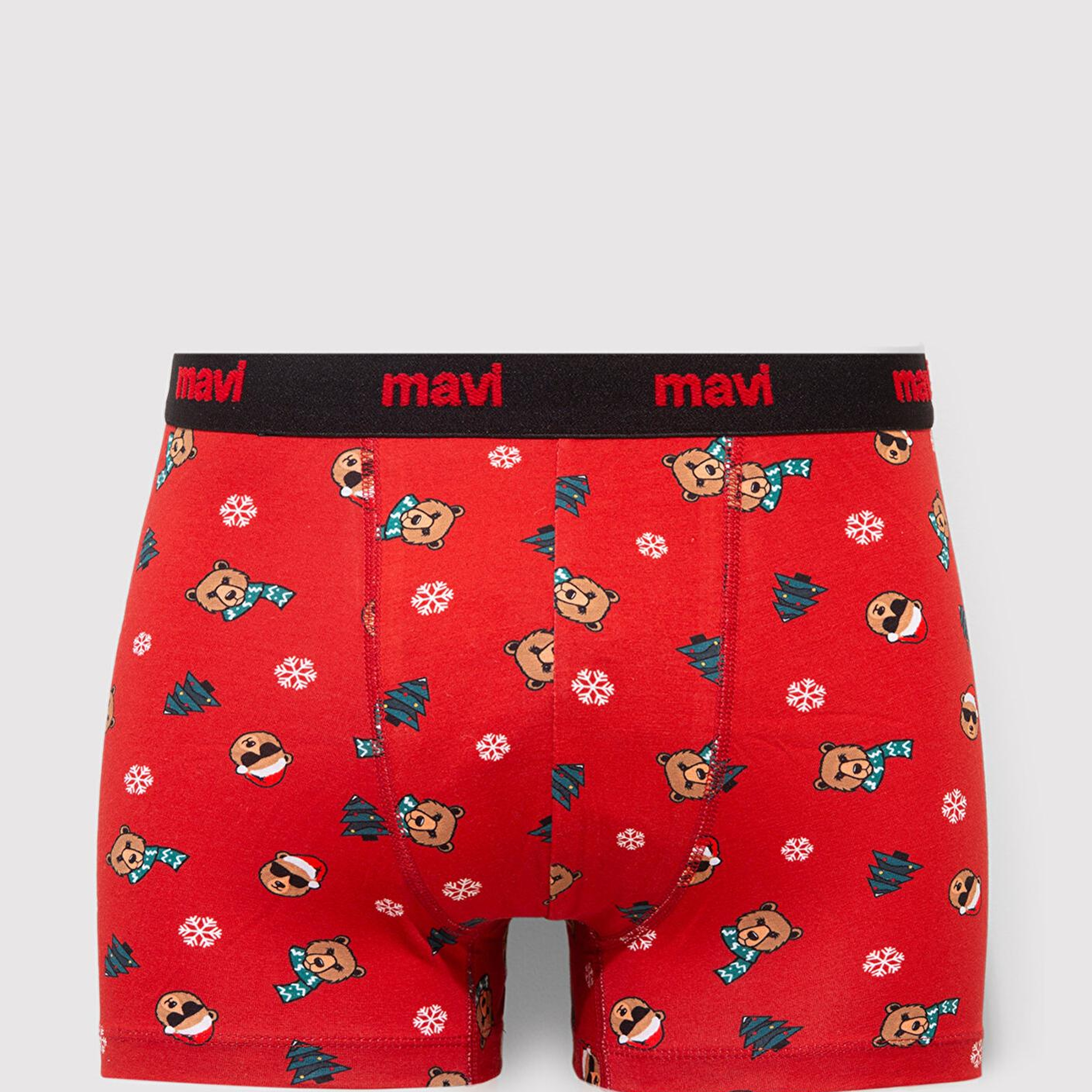 Mavi Yılbaşı Temalı Baskılı Boxer 0912135-32421