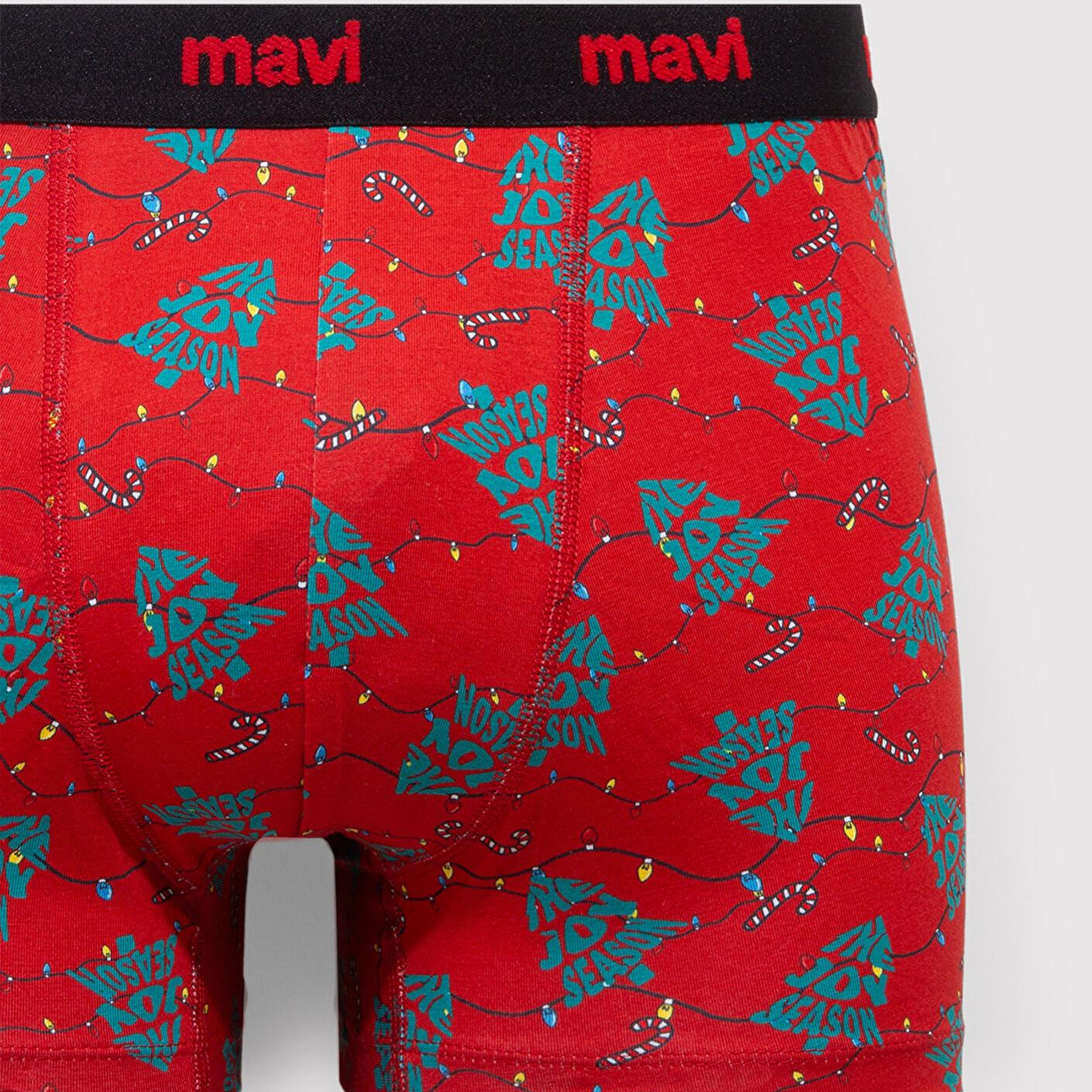 Mavi Yılbaşı Temalı Baskılı Boxer 0912134-32421