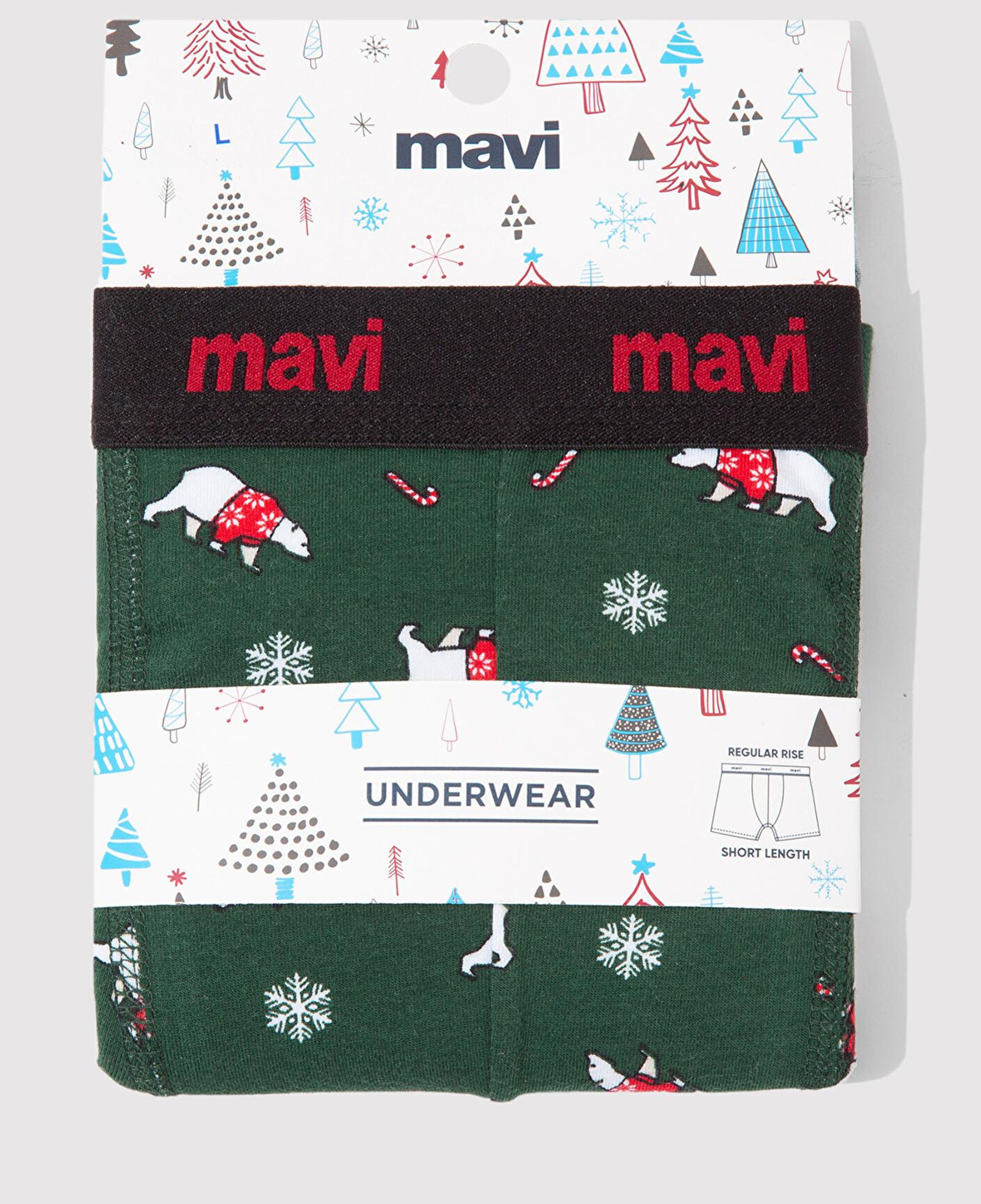 Mavi Yılbaşı Temalı Baskılı Boxer 0912140-71871