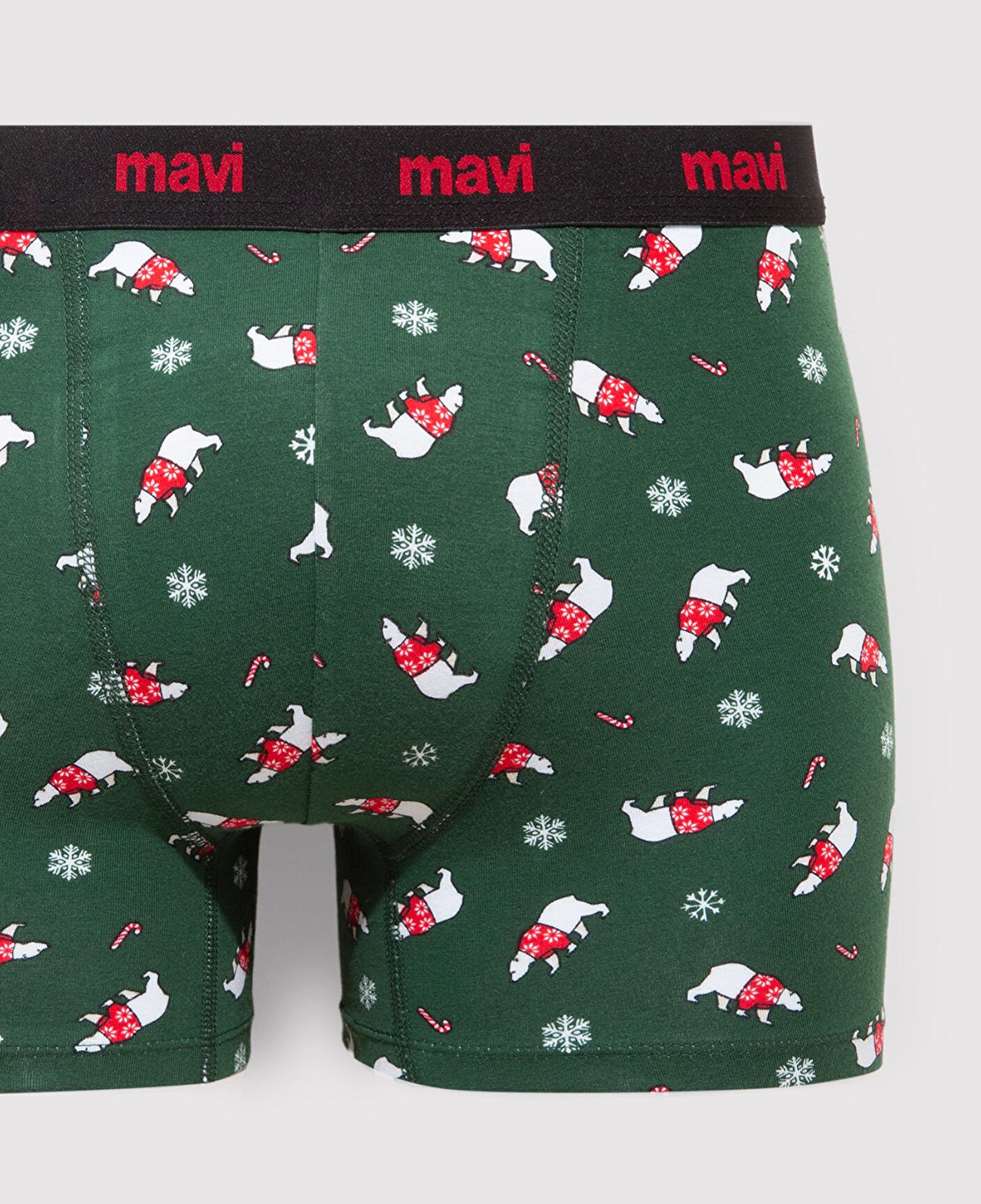 Mavi Yılbaşı Temalı Baskılı Boxer 0912140-71871