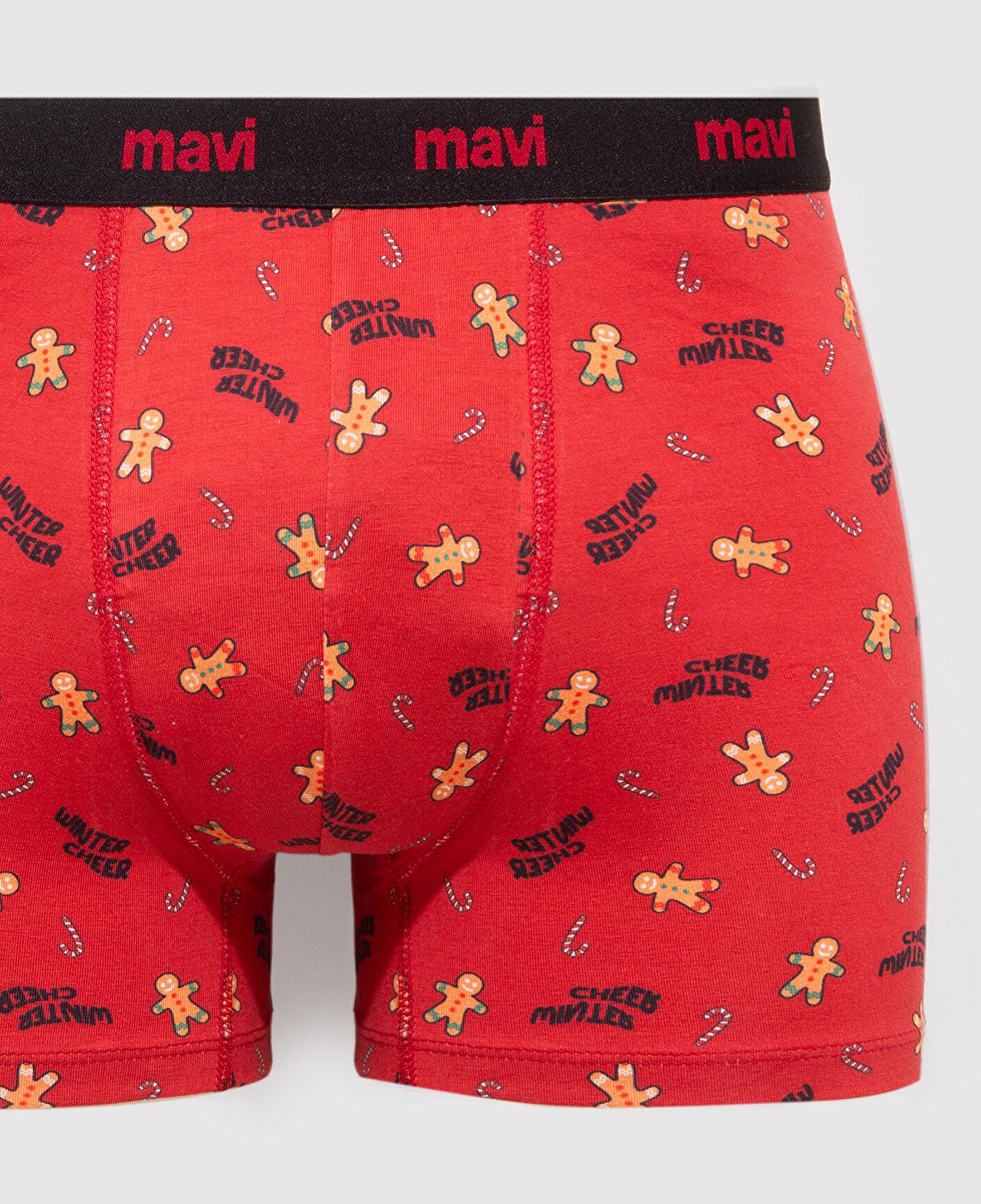 Mavi Yılbaşı Temalı Baskılı Boxer 0912133-32421