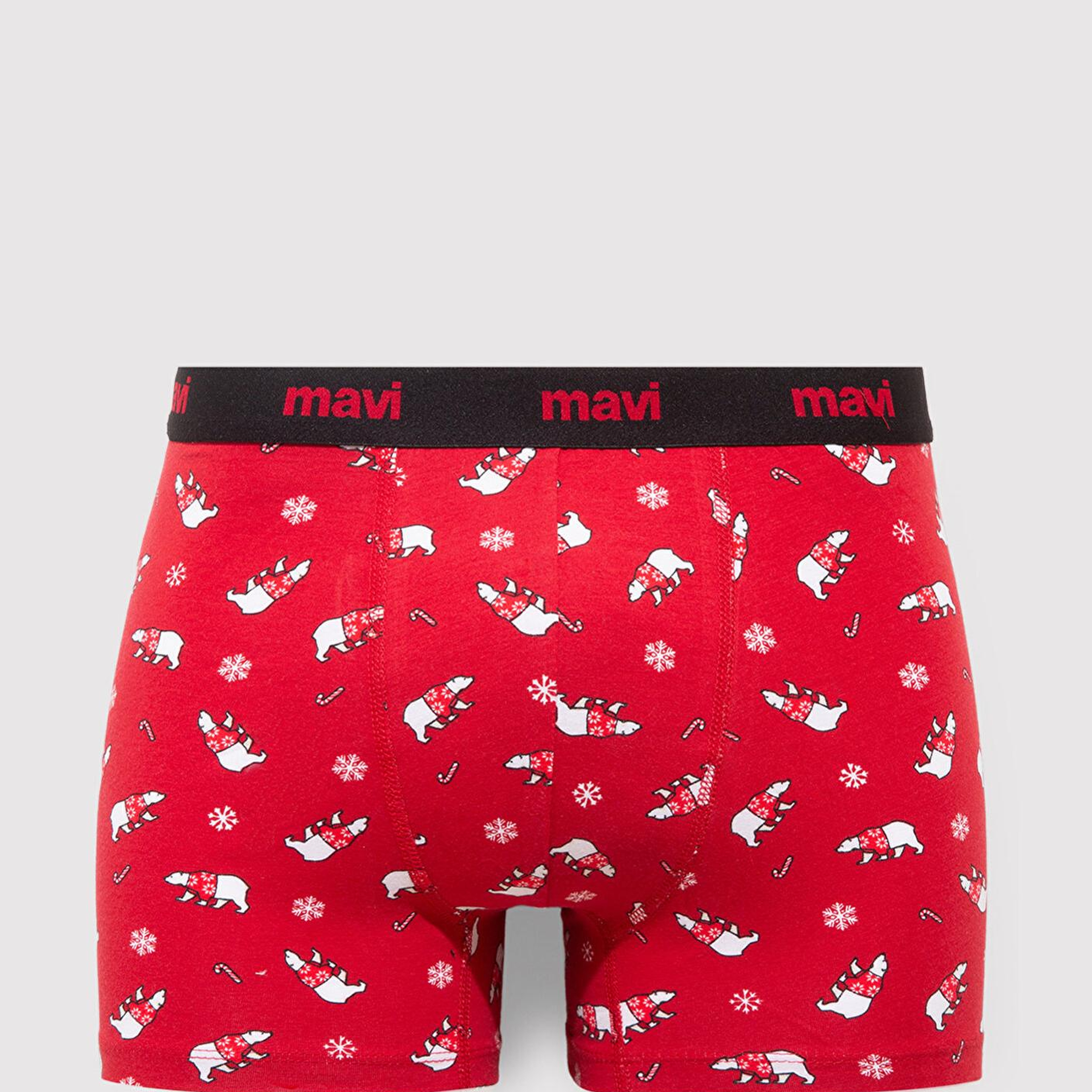 Mavi Yılbaşı Temalı Baskılı Boxer 0912140-32421