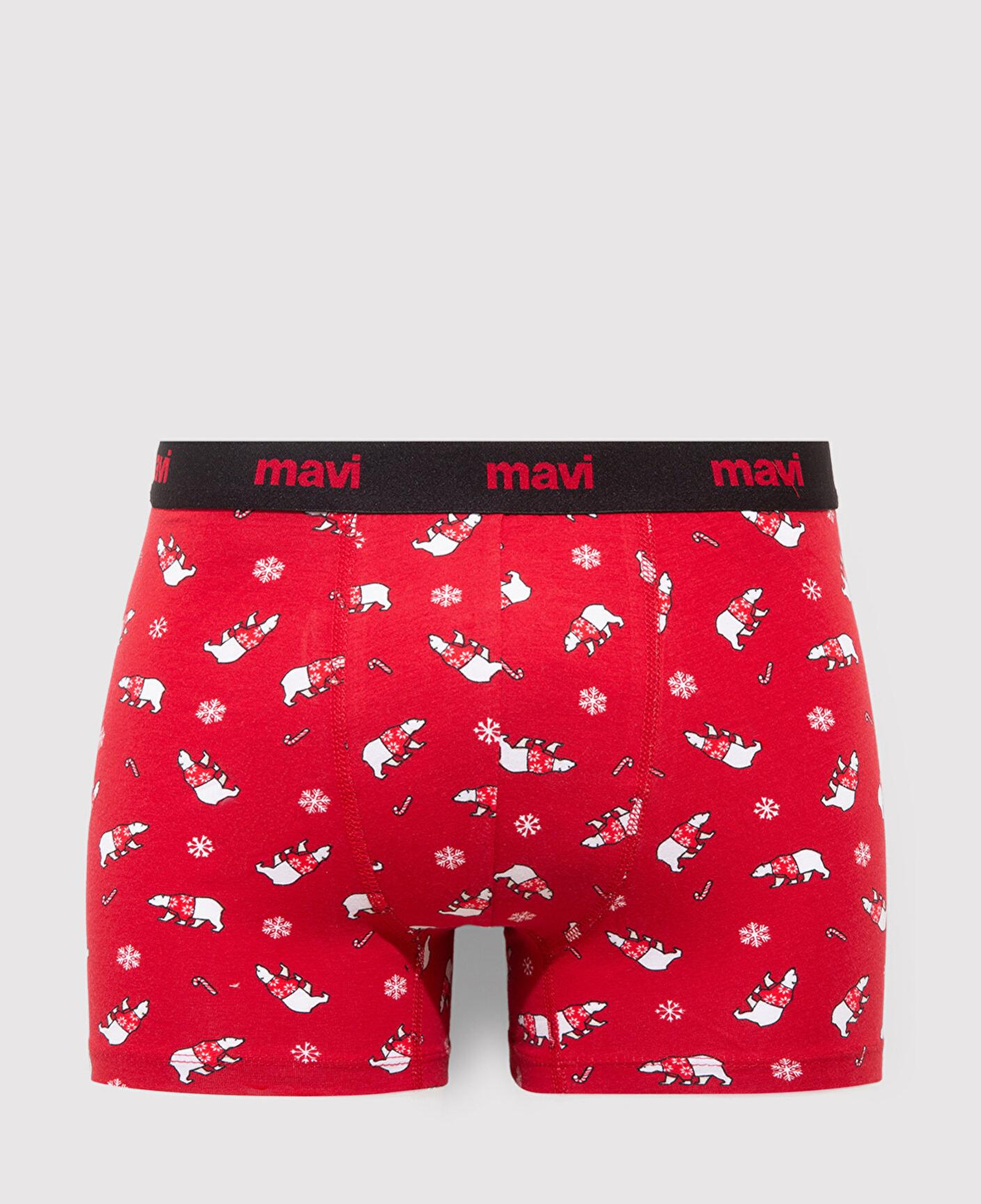 Mavi Yılbaşı Temalı Baskılı Boxer 0912140-32421