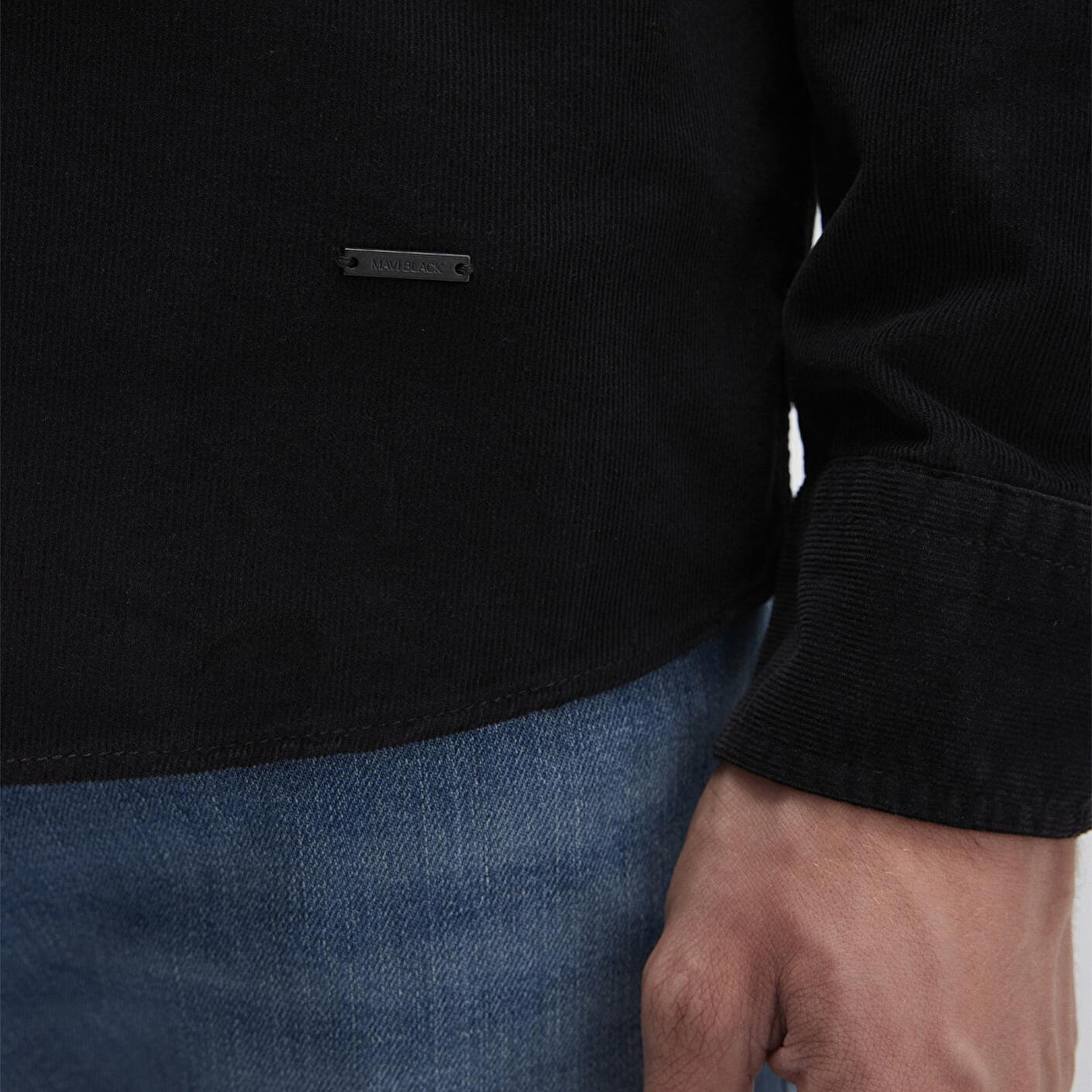 Mavi Mavi Black Kadife Siyah Gömlek Regular Fit / Normal Kesim 0211746-900