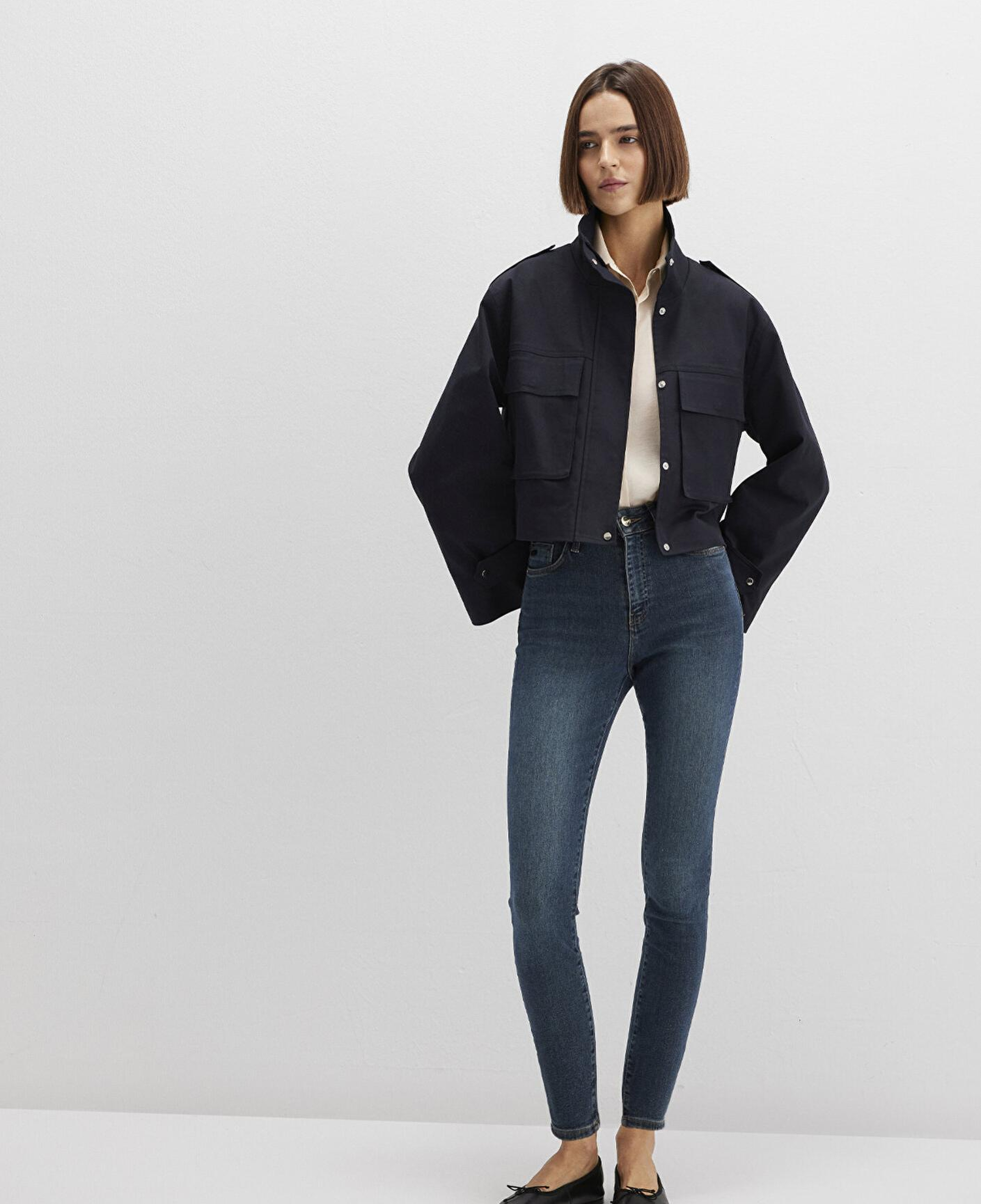 Mavi Serenay Gold Premium Gölgeli Koyu Mavi Jean Pantolon 100980-90530