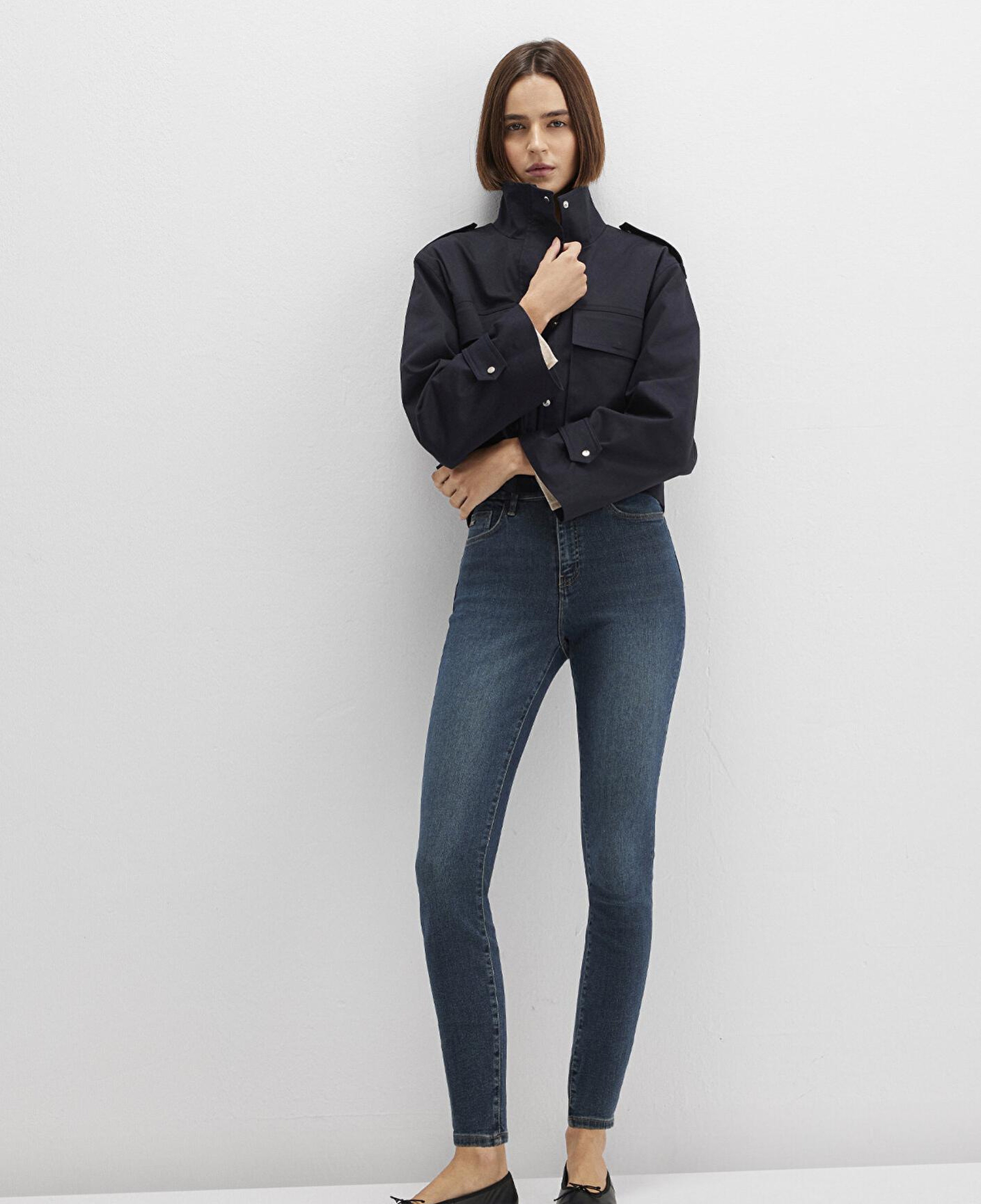 Mavi Serenay Gold Premium Gölgeli Koyu Mavi Jean Pantolon 100980-90530