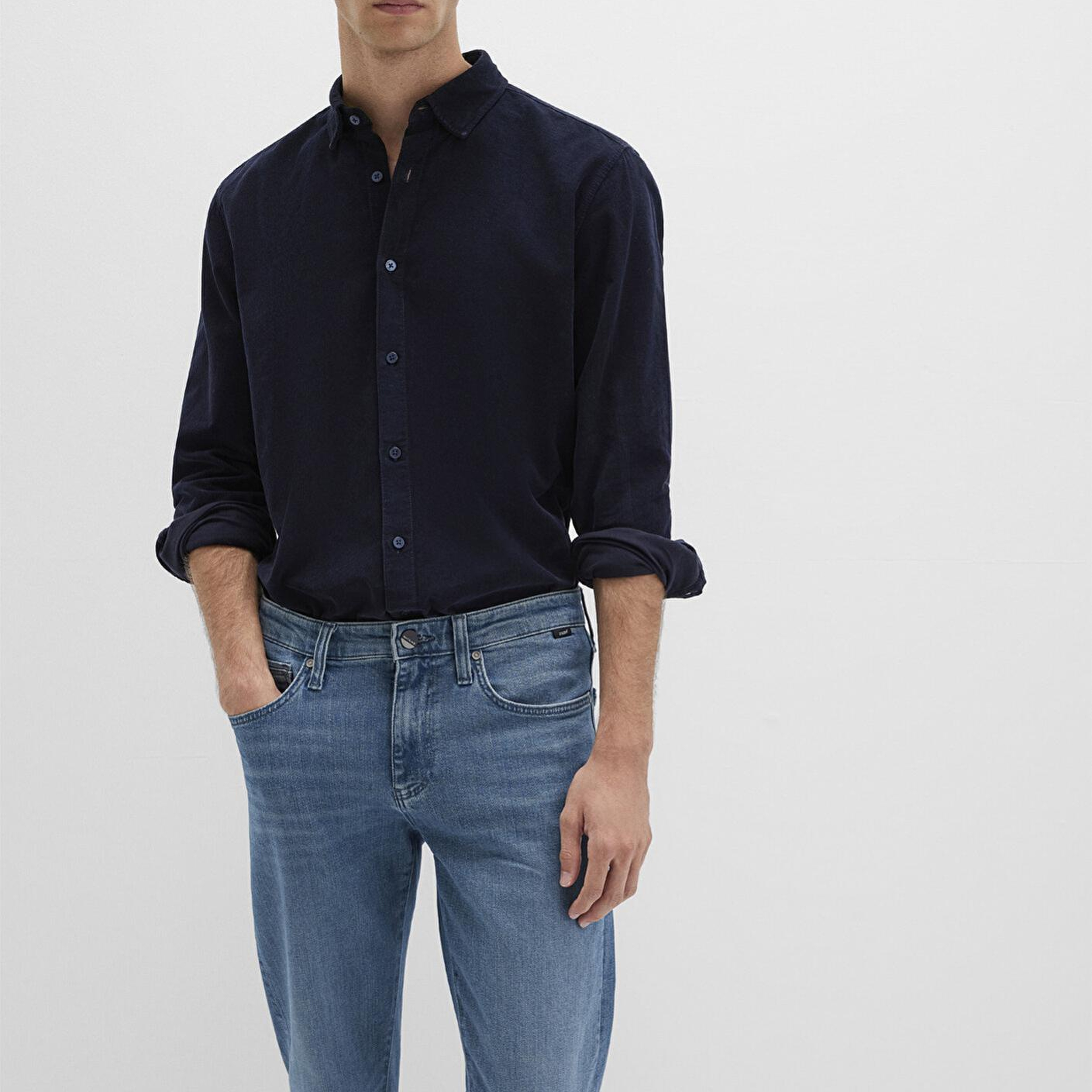 Mavi Mavi Black Kadife Lacivert Gömlek Regular Fit / Normal Kesim 0211746-80872