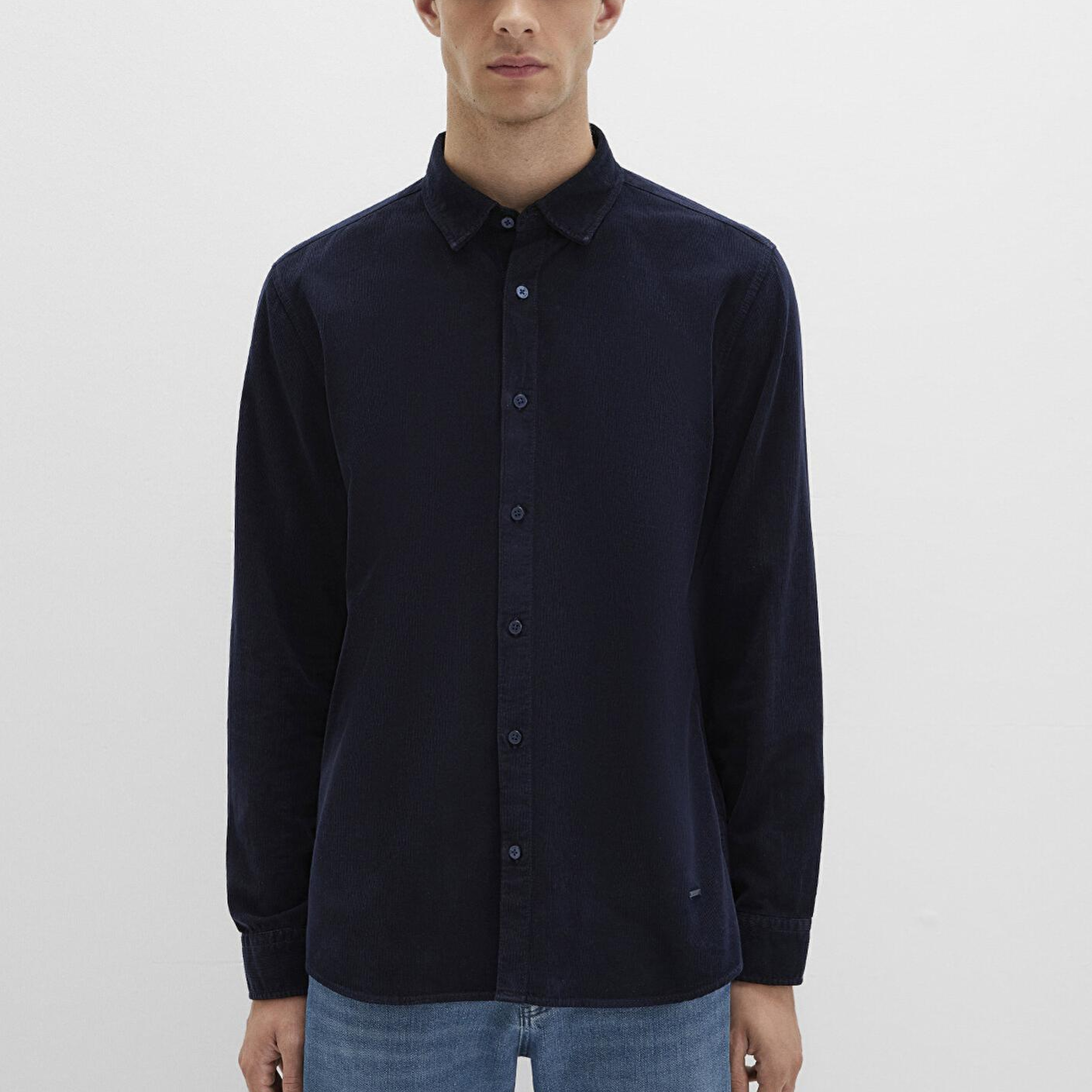 Mavi Mavi Black Kadife Lacivert Gömlek Regular Fit / Normal Kesim 0211746-80872