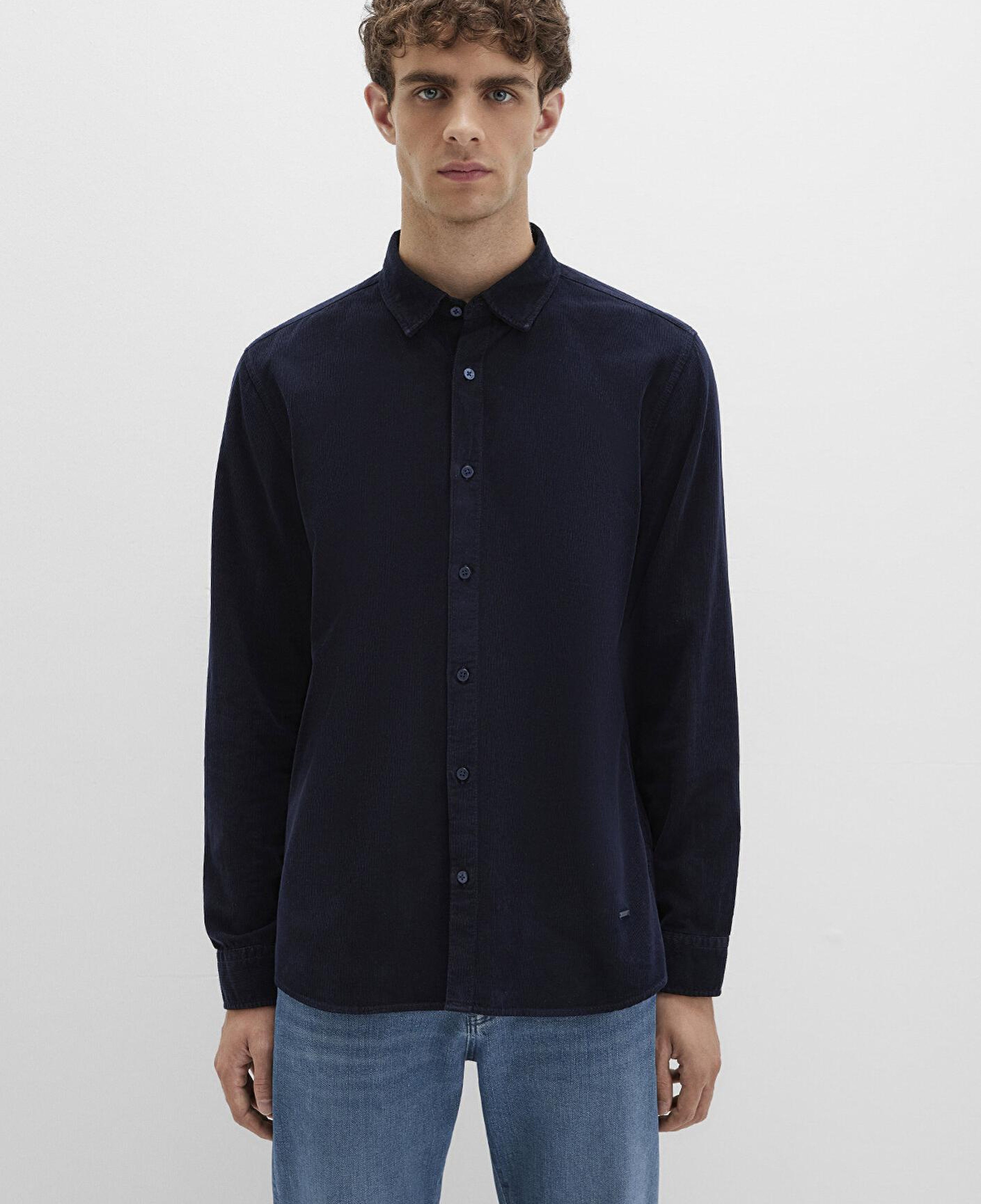 Mavi Mavi Black Kadife Lacivert Gömlek Regular Fit / Normal Kesim 0211746-80872