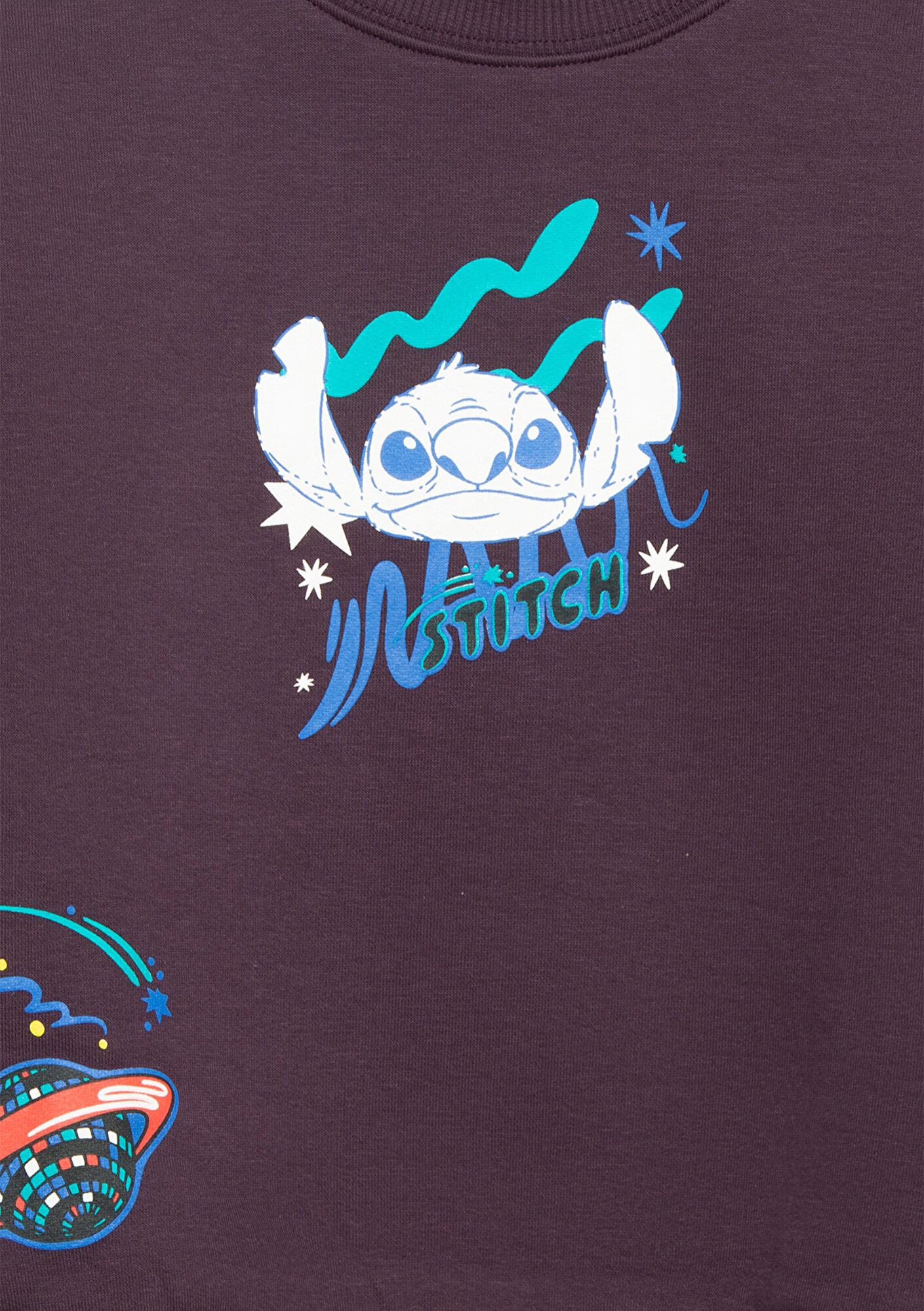 Mavi Stitch Baskılı Mor Sweatshirt 7S10161-70635