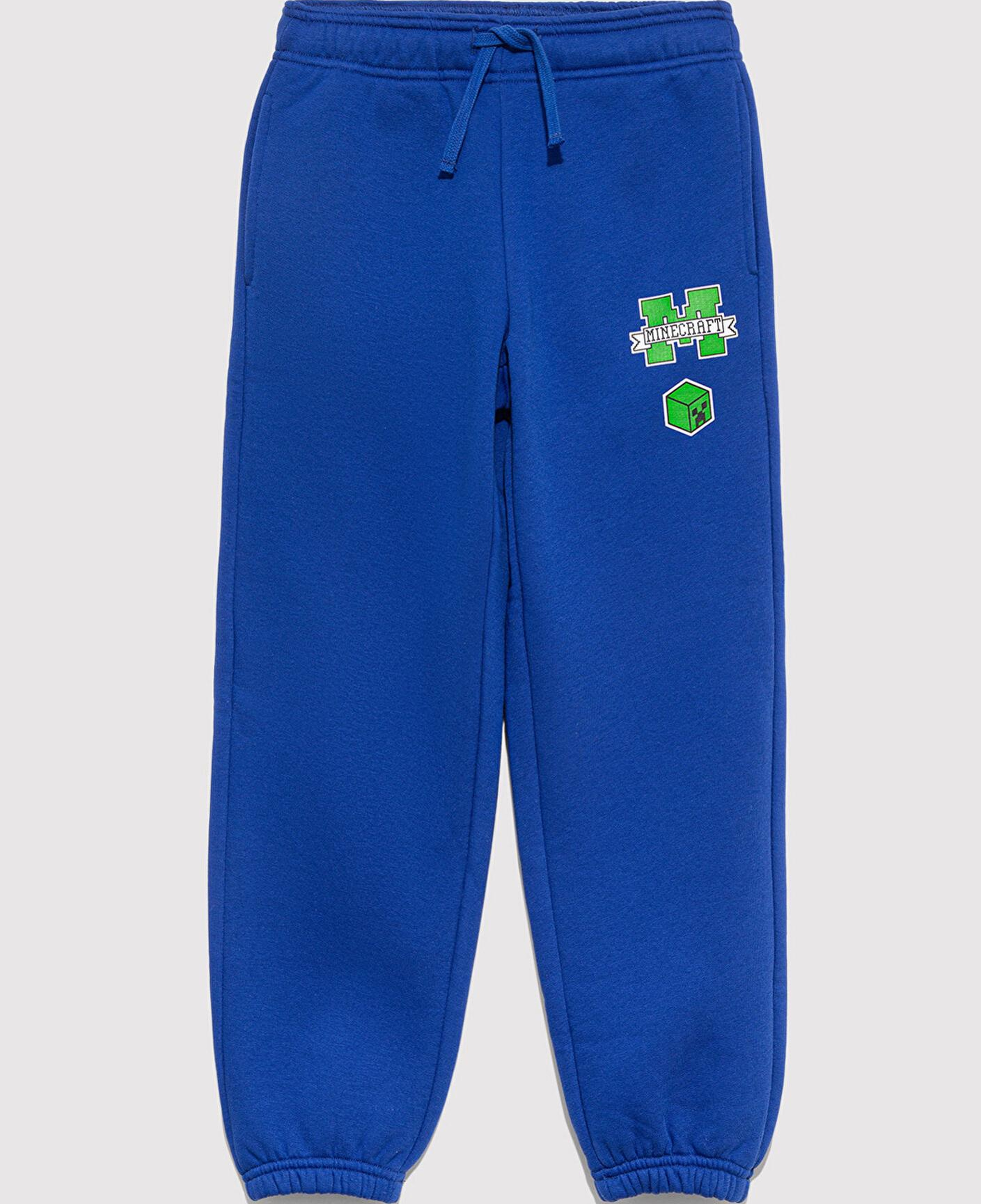 Mavi Minecraft Baskılı Mavi Eşofman Altı 6010027-70896