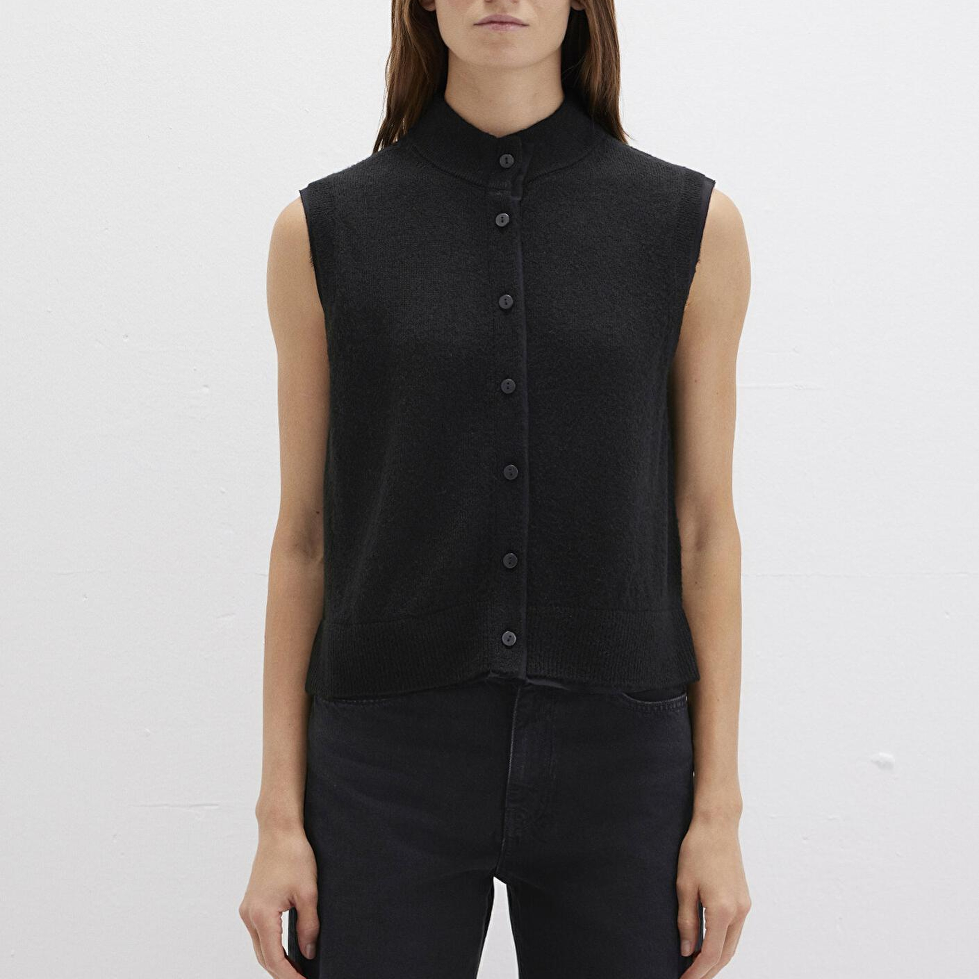 Mavi Yün Karışımlı Siyah Yelek Regular Fit / Normal Kesim 1710791-900