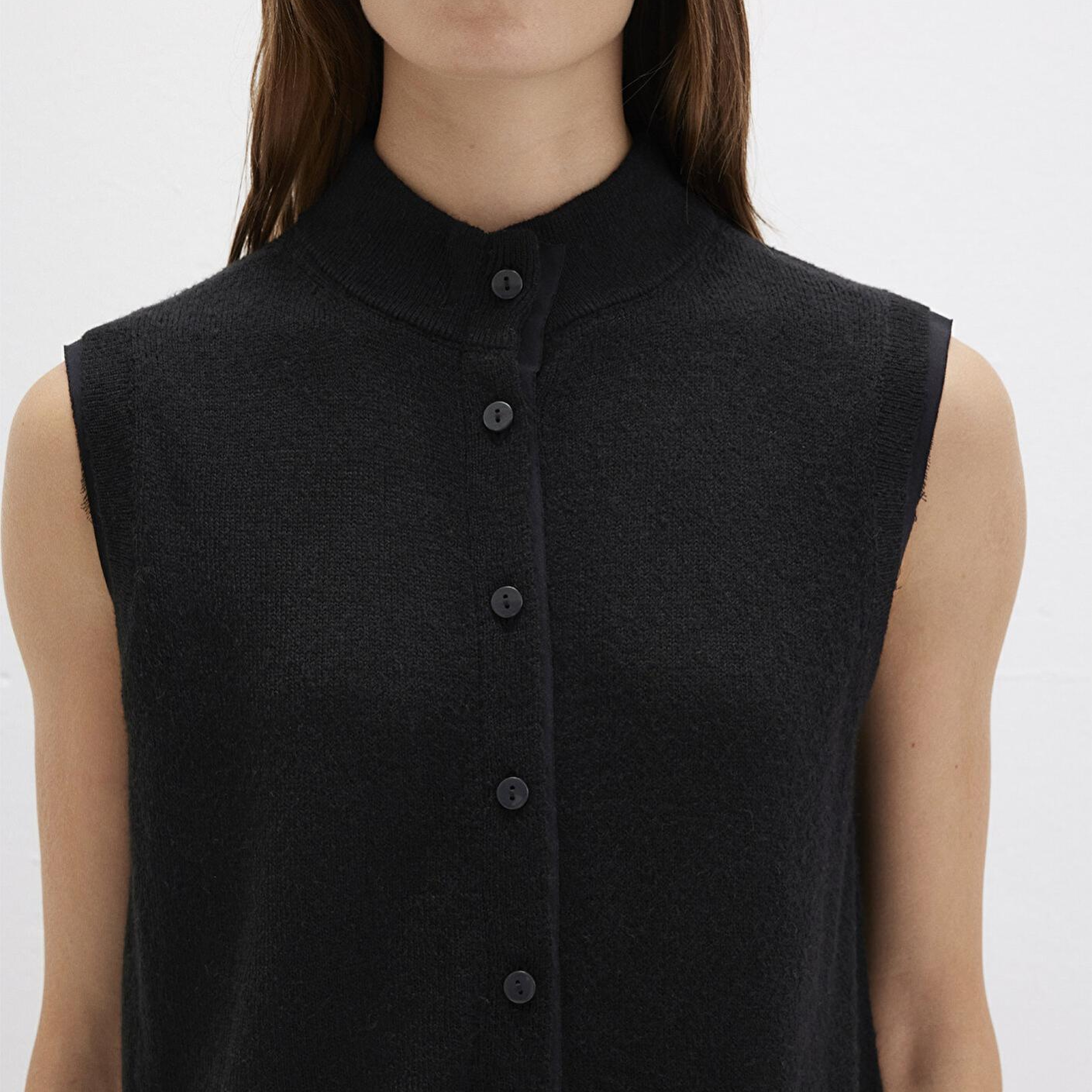 Mavi Yün Karışımlı Siyah Yelek Regular Fit / Normal Kesim 1710791-900