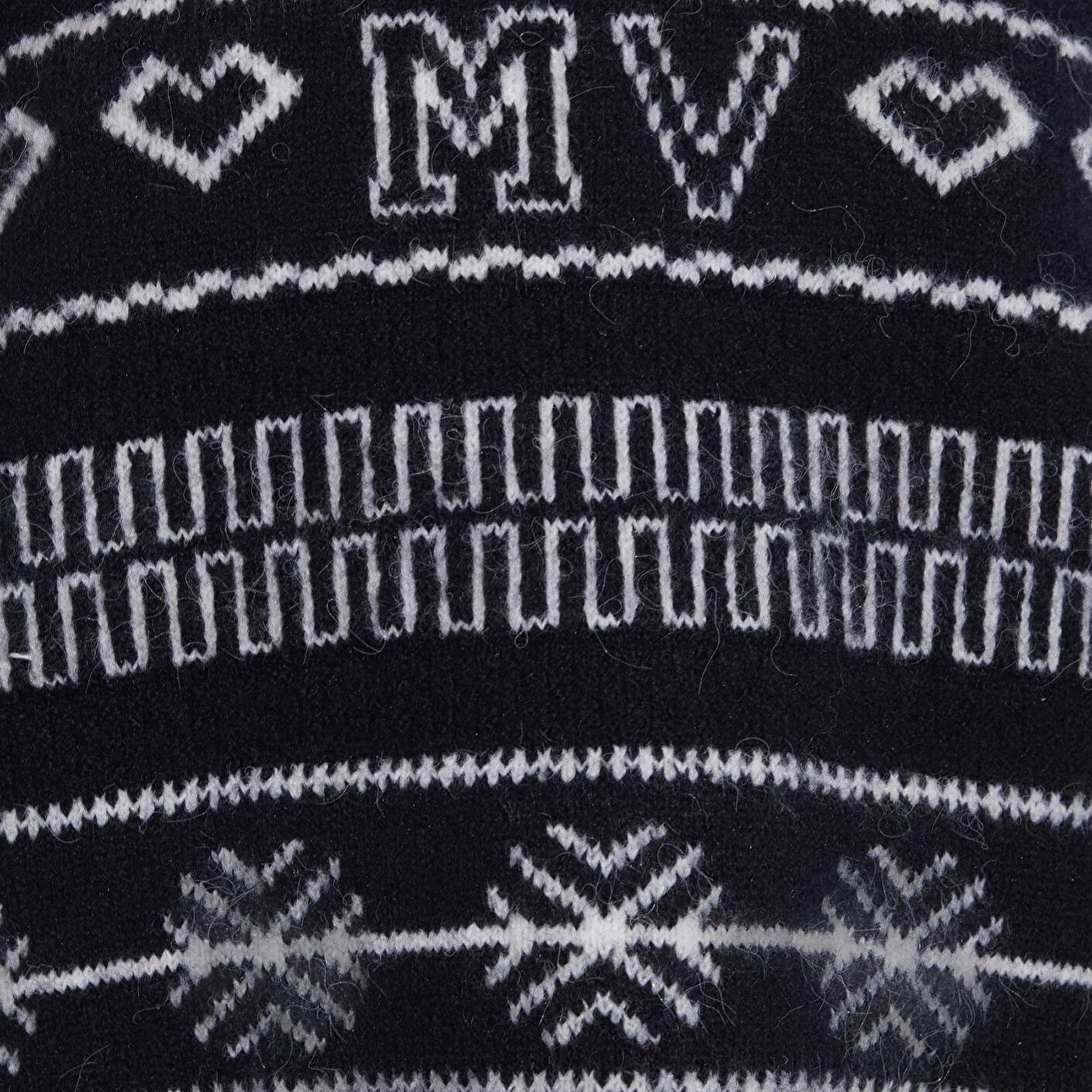 Mavi Yılbaşı Temalı Lacivert Kazak Oversize / Geniş Kesim 1710804-84371