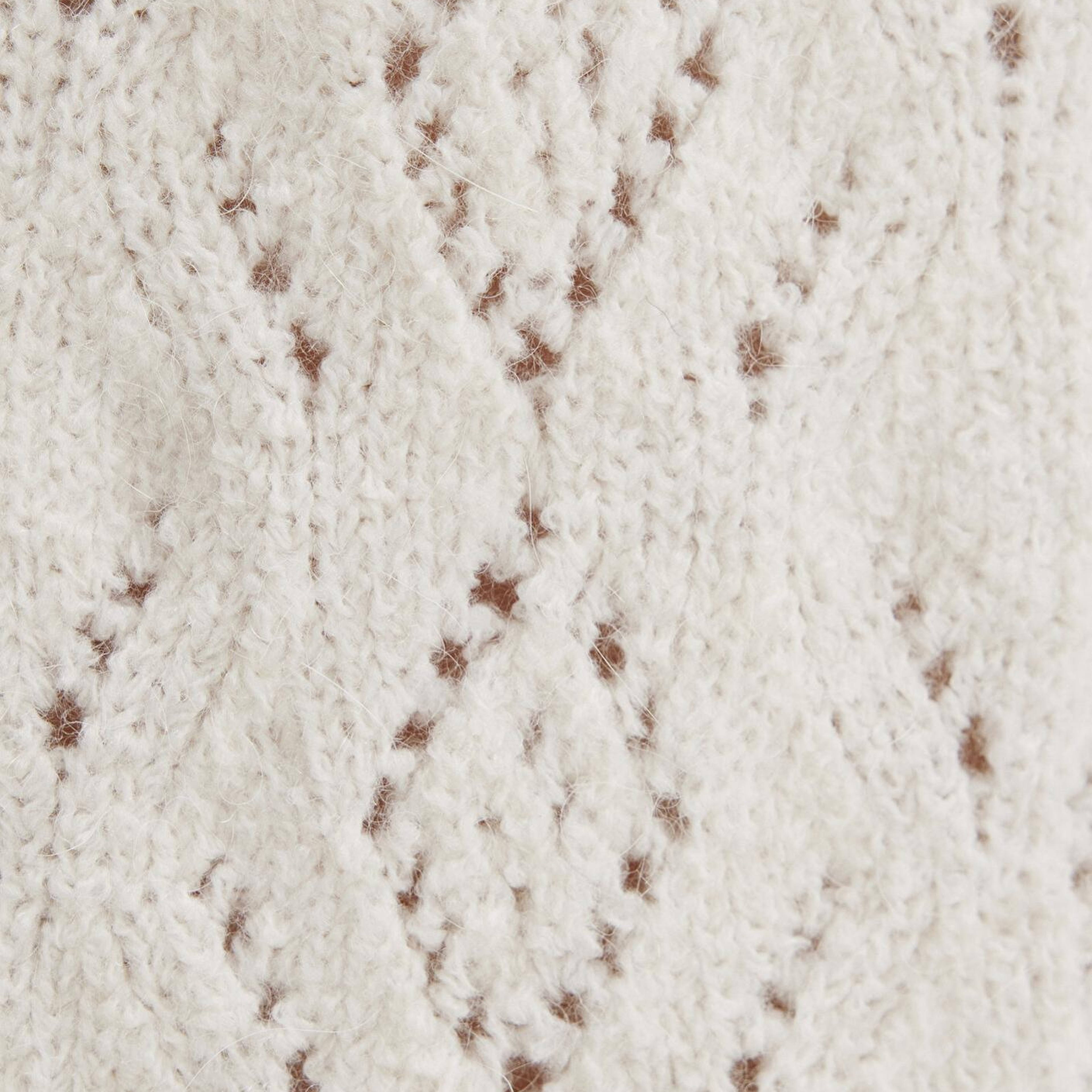 Mavi Yün Karışımlı Ekru Hırka Slim Fit / Dar Kesim 1710812-70057