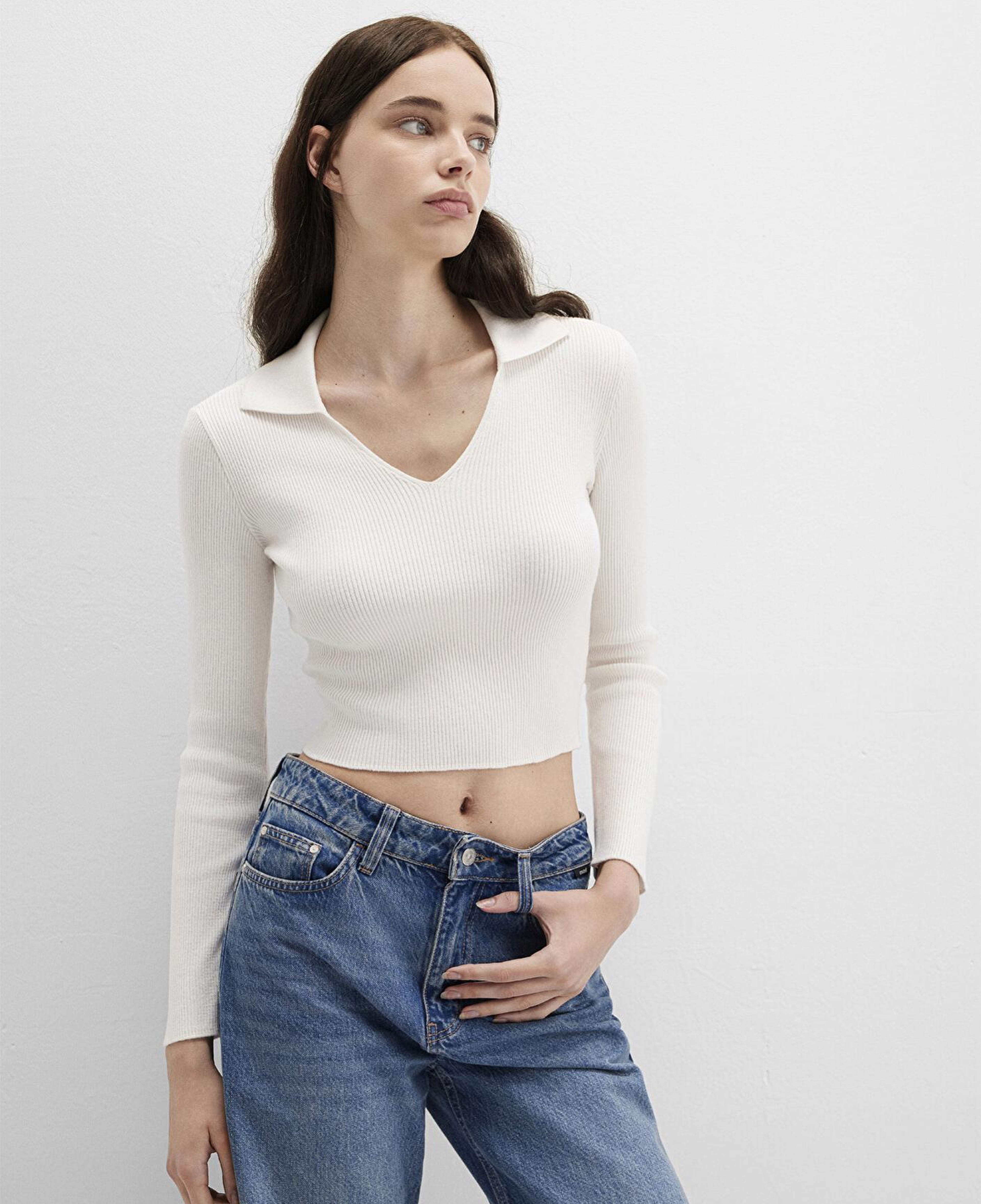 Mavi Ekru Triko Polo 1710802-70057