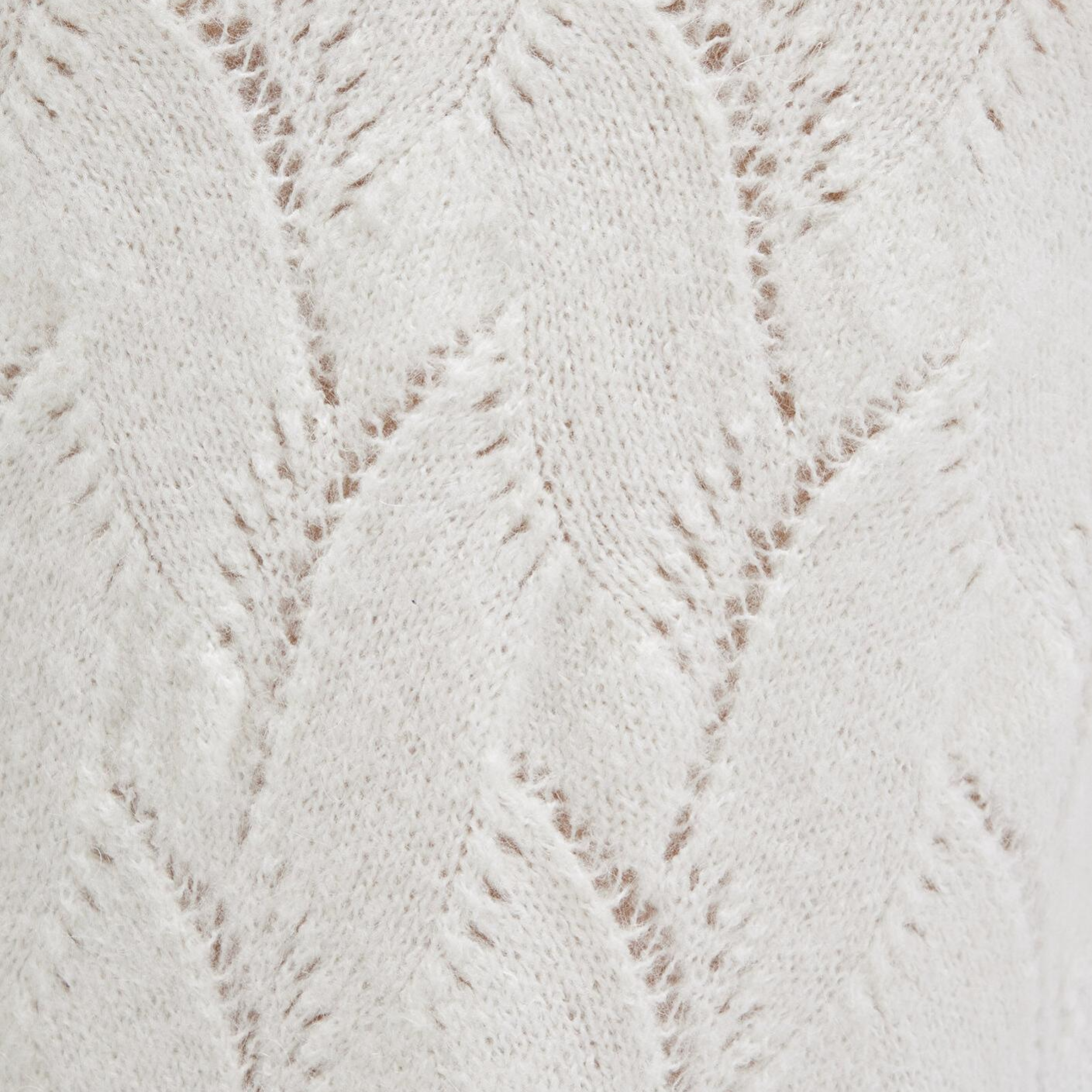 Mavi Alpaka Karışımlı Bisiklet Yaka Ekru Kazak Regular Fit / Normal Kesim 1710799-70057