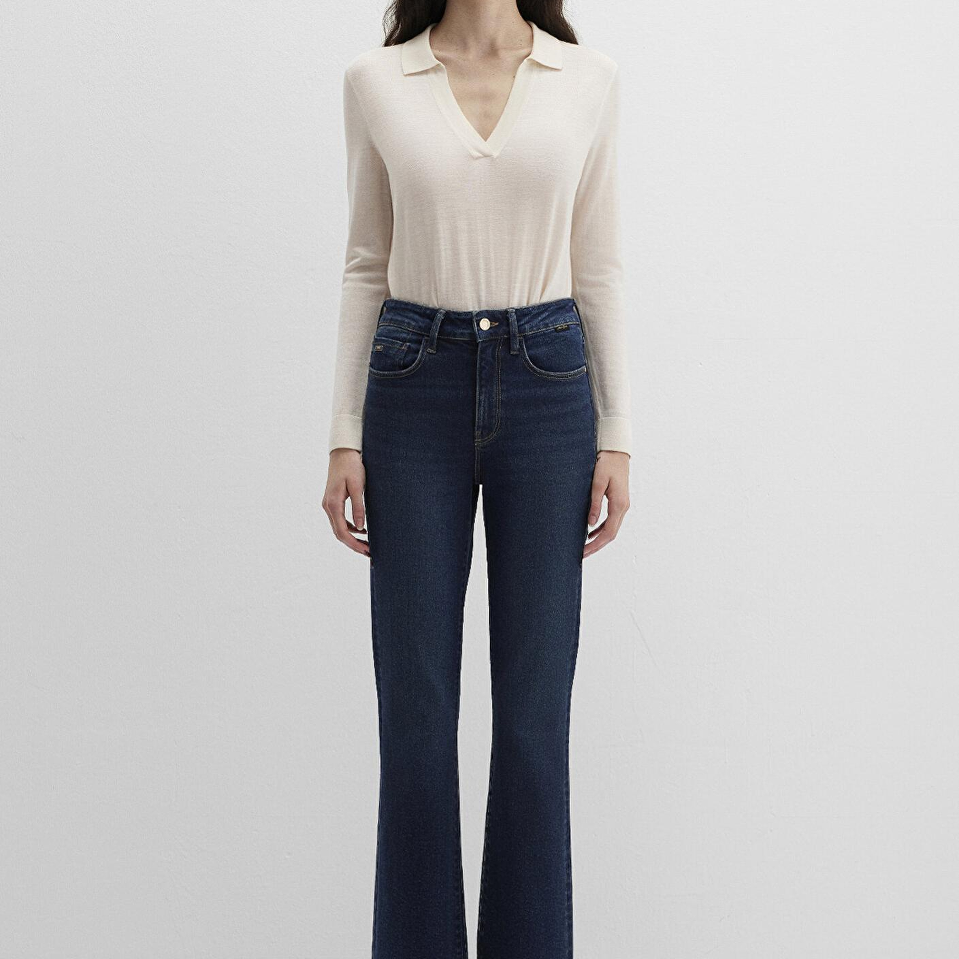 Mavi Bliss Gold Premium Puslu Koyu Mavi Jean Pantolon 101437-91261