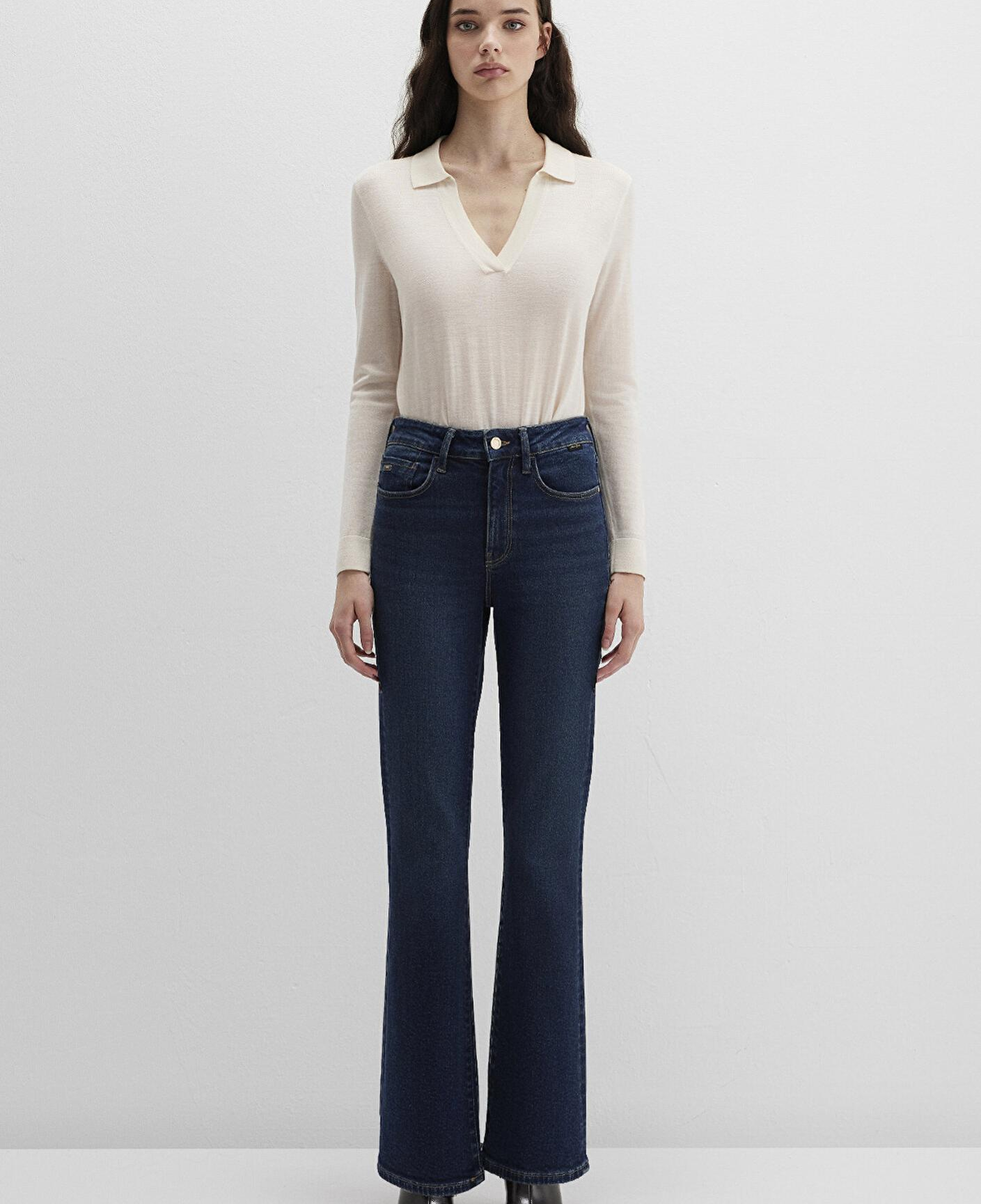 Mavi Bliss Gold Premium Puslu Koyu Mavi Jean Pantolon 101437-91261