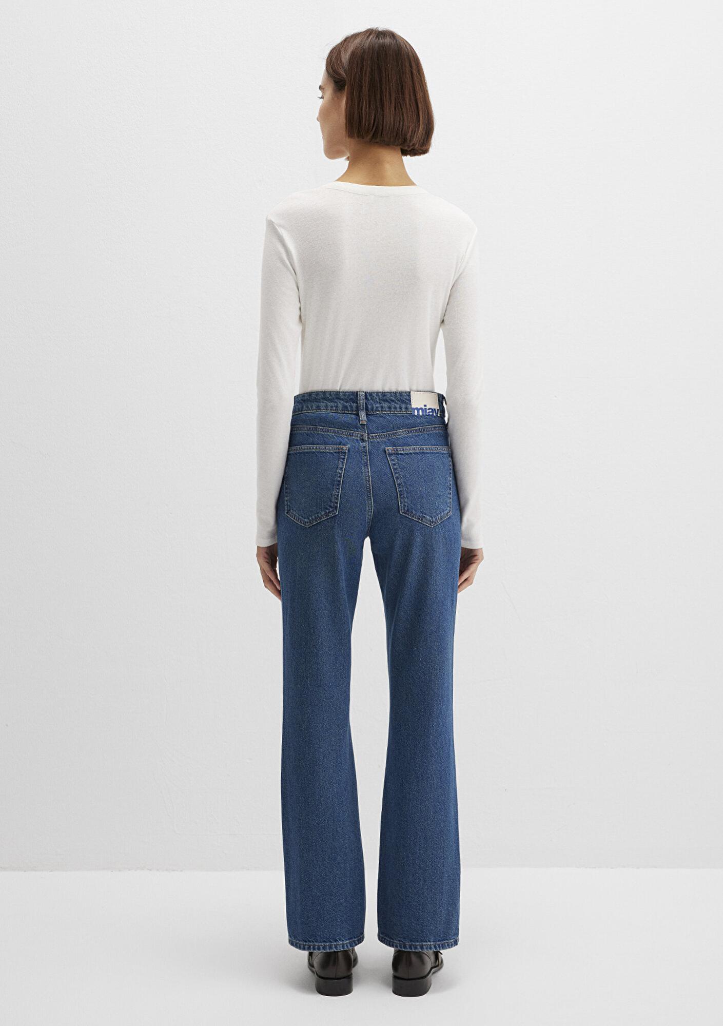 Mavi Miav Jeans 90lar Gölgeli Koyu Mavi Jean Pantolon 1010299-91180