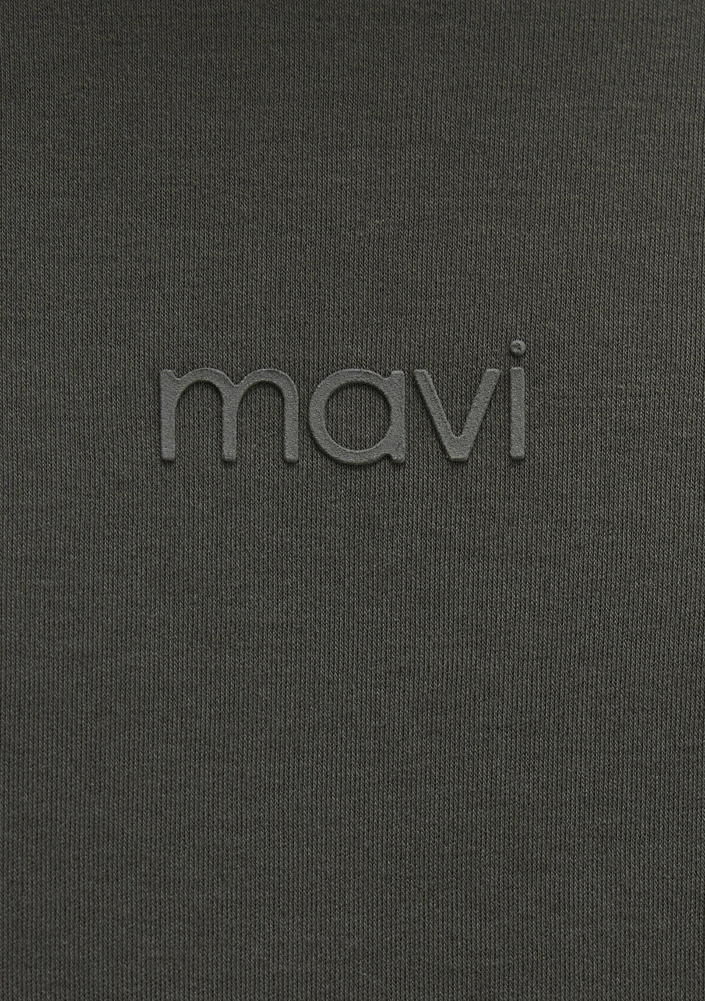 Mavi Mavi Logo Haki Basic İnterlok Tişört Loose Fit / Bol Rahat Kesim 0613102-71553