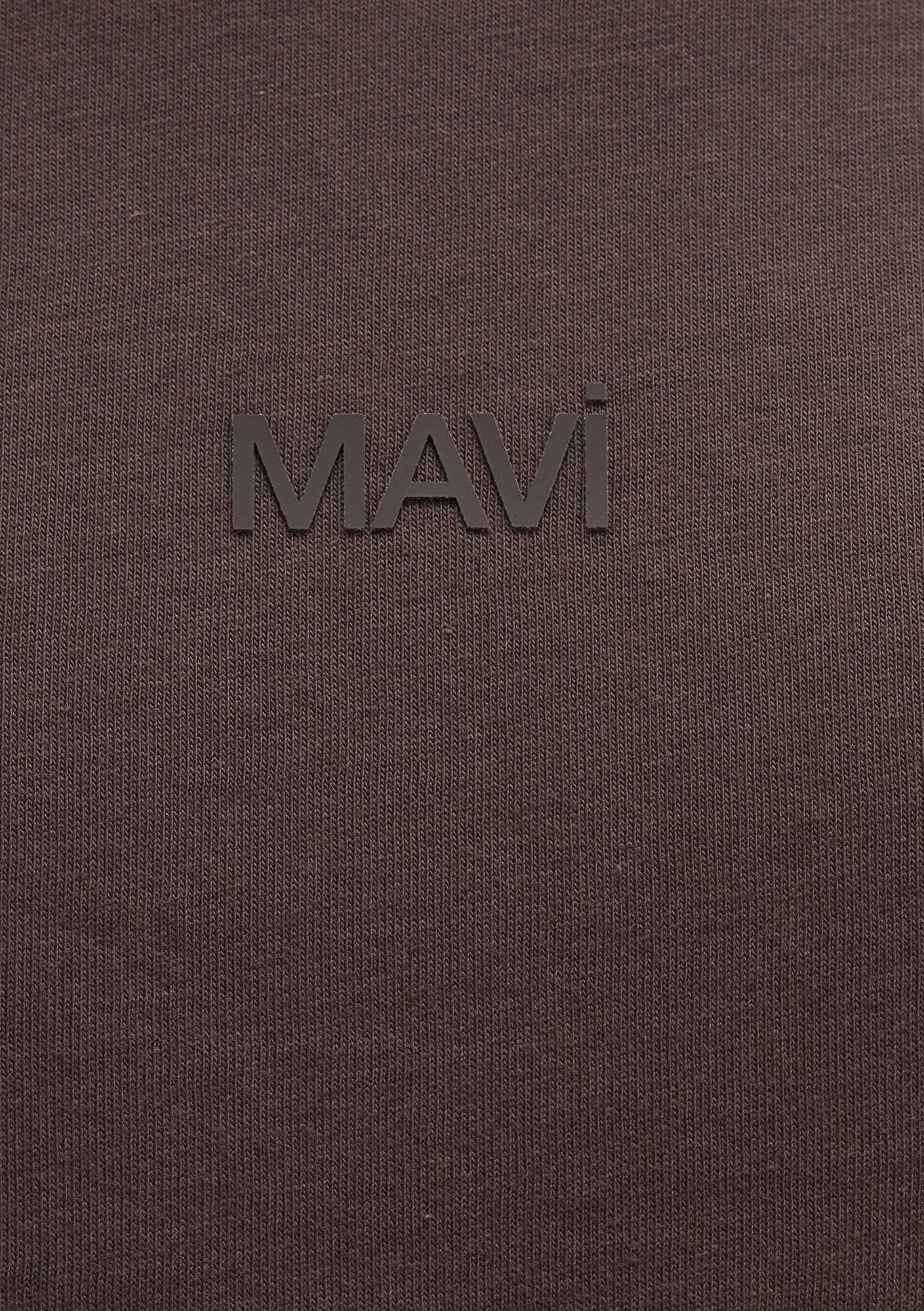Mavi Mavi Logo Kahverengi Basic Tişört Relaxed Fit / Rahat Kesim 0613093-70251