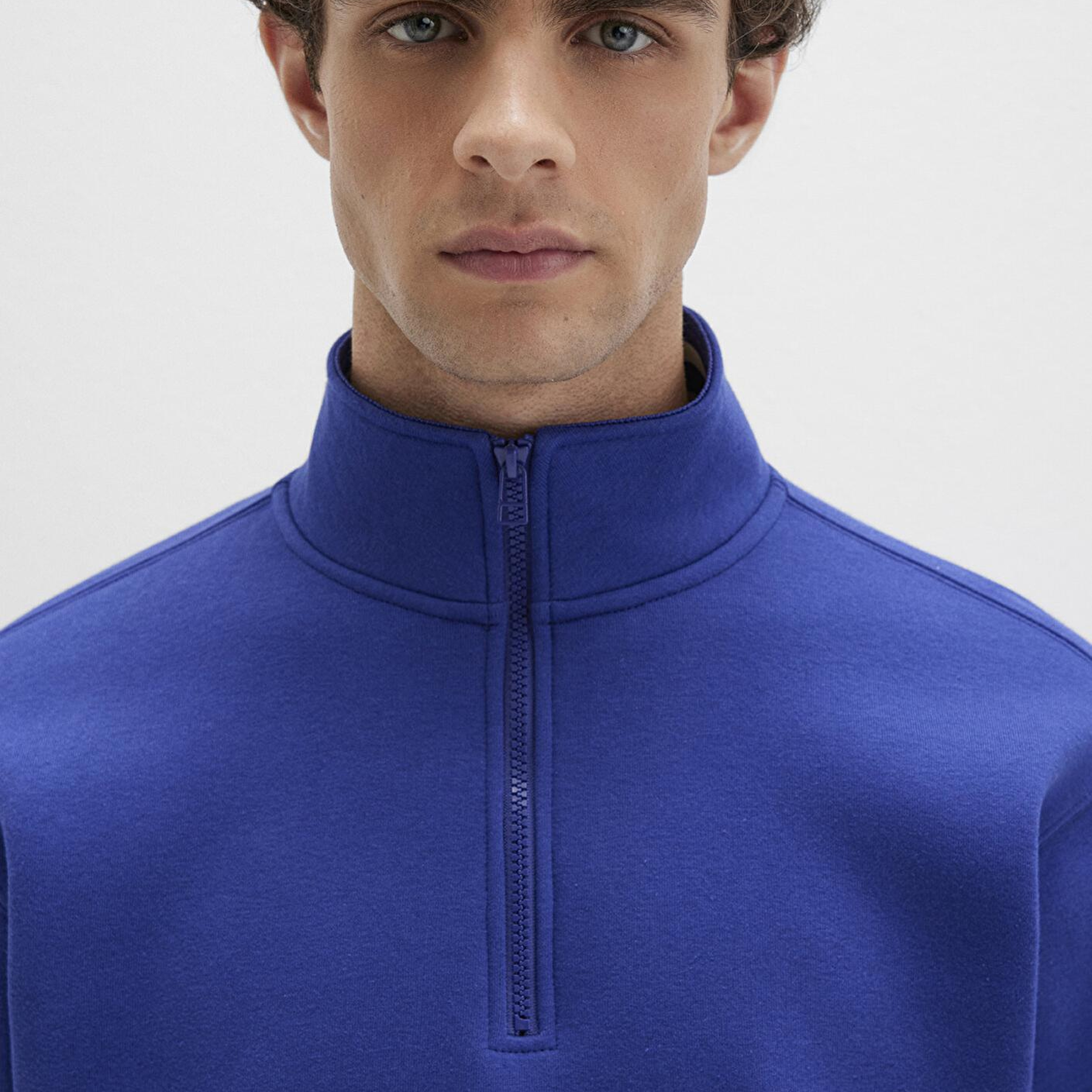 Mavi Winners Club Baskılı Mavi Polo Sweatshirt 0S10488-70695