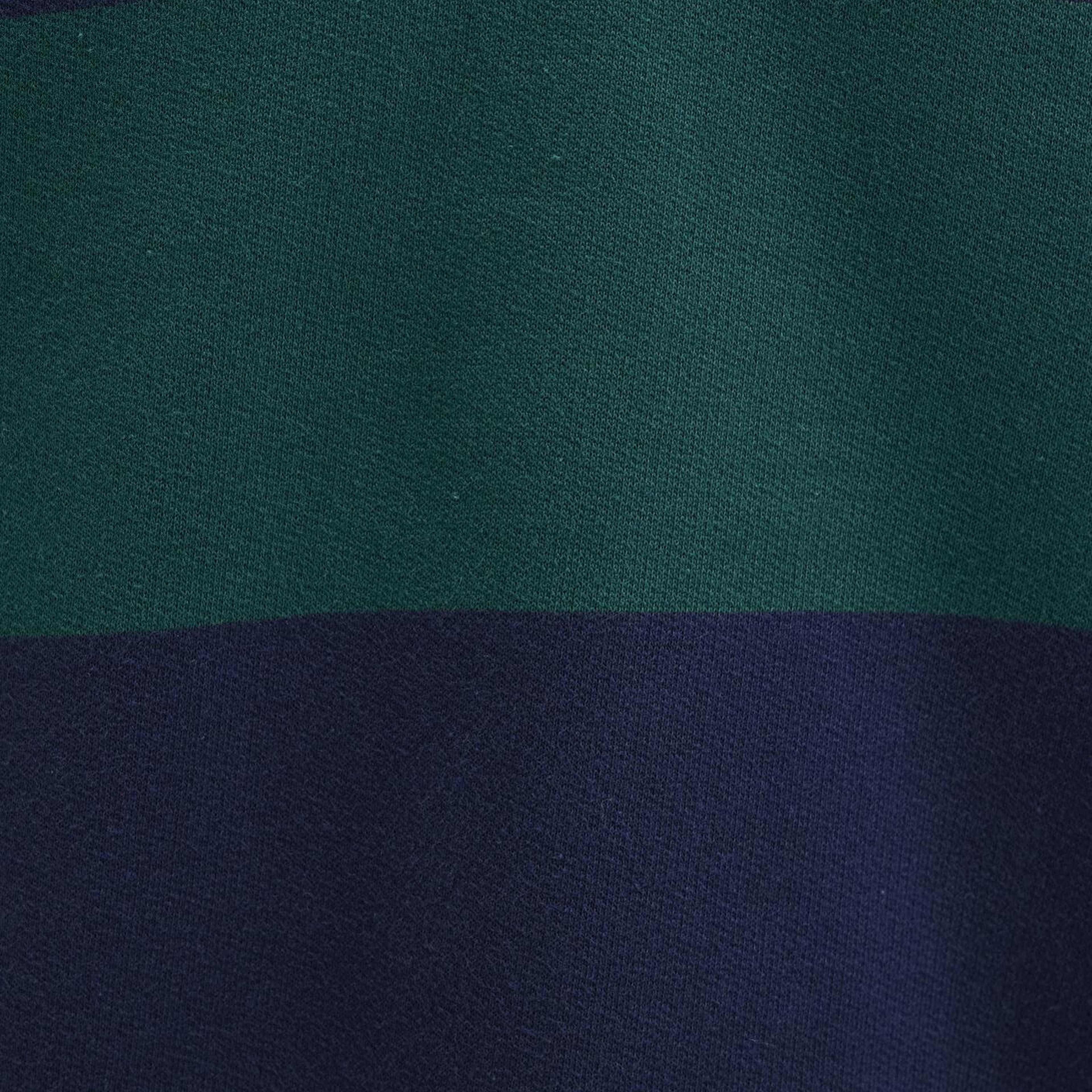 Mavi Blok Renkli Bisiklet Yaka Sweatshirt 0S10491-70497