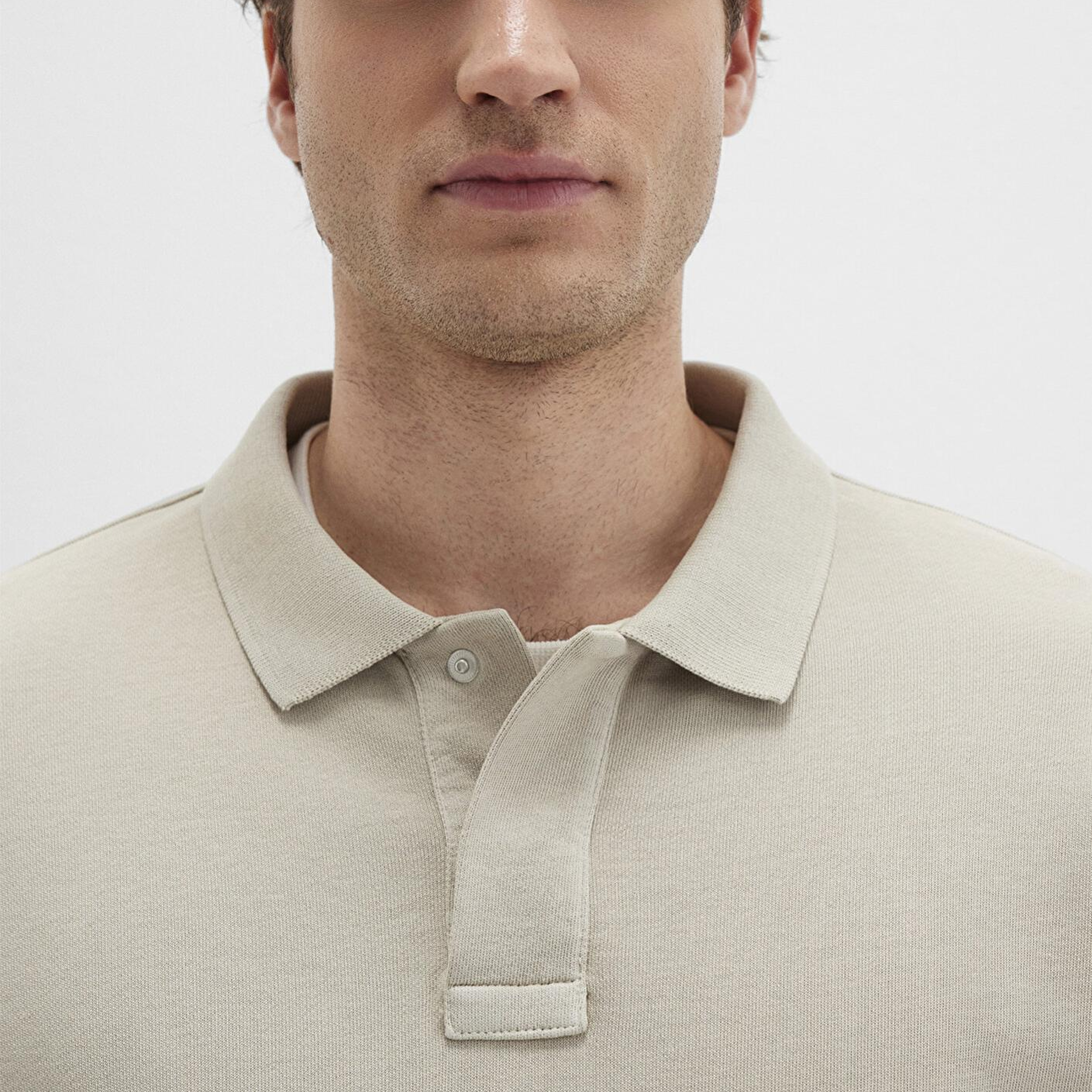 Mavi Bej Polo Sweatshirt 0S10323-70146