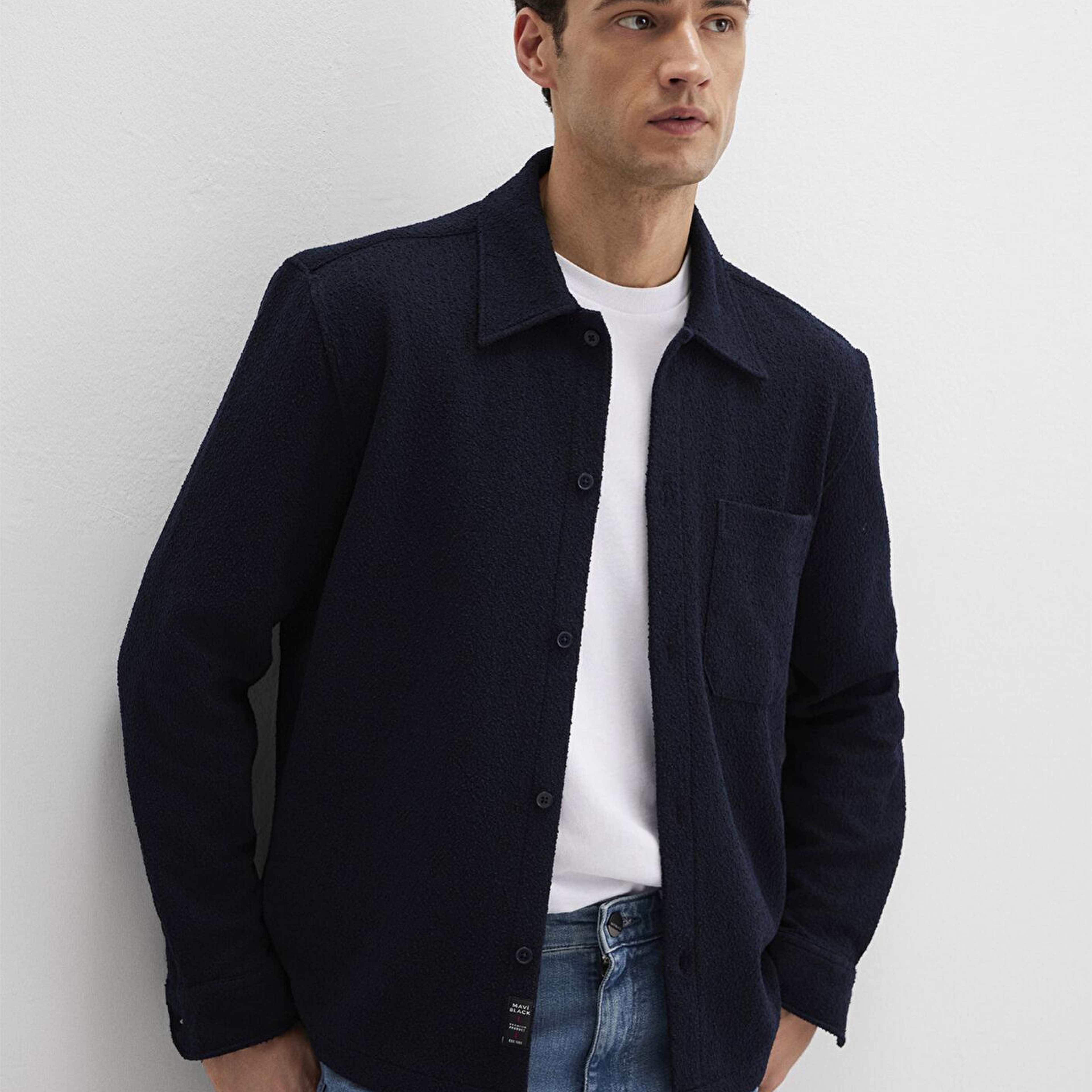 Mavi Mavi Black Lacivert Cepli Gömlek Regular Fit / Normal Kesim 0211772-83699