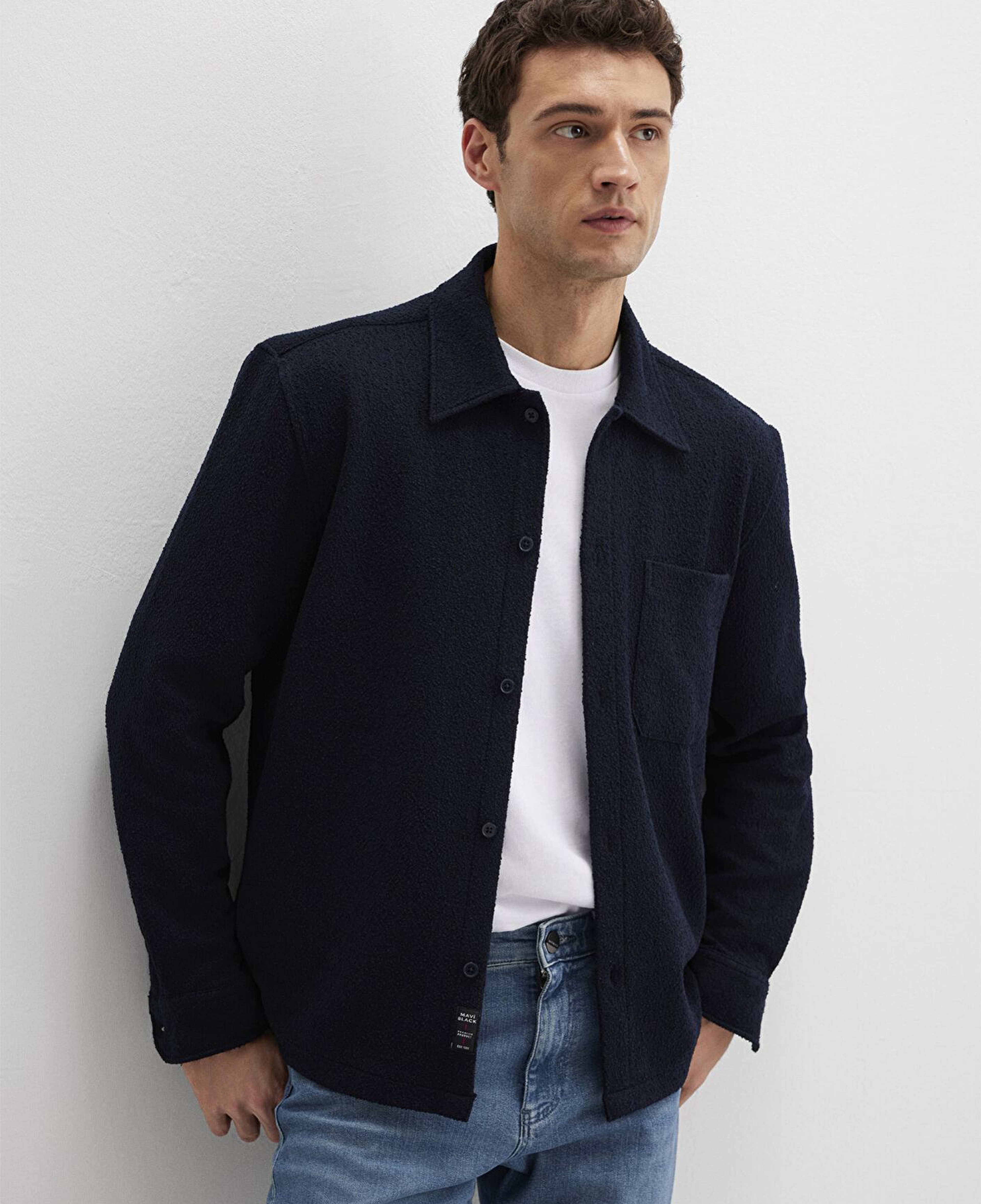 Mavi Mavi Black Lacivert Cepli Gömlek Regular Fit / Normal Kesim 0211772-83699