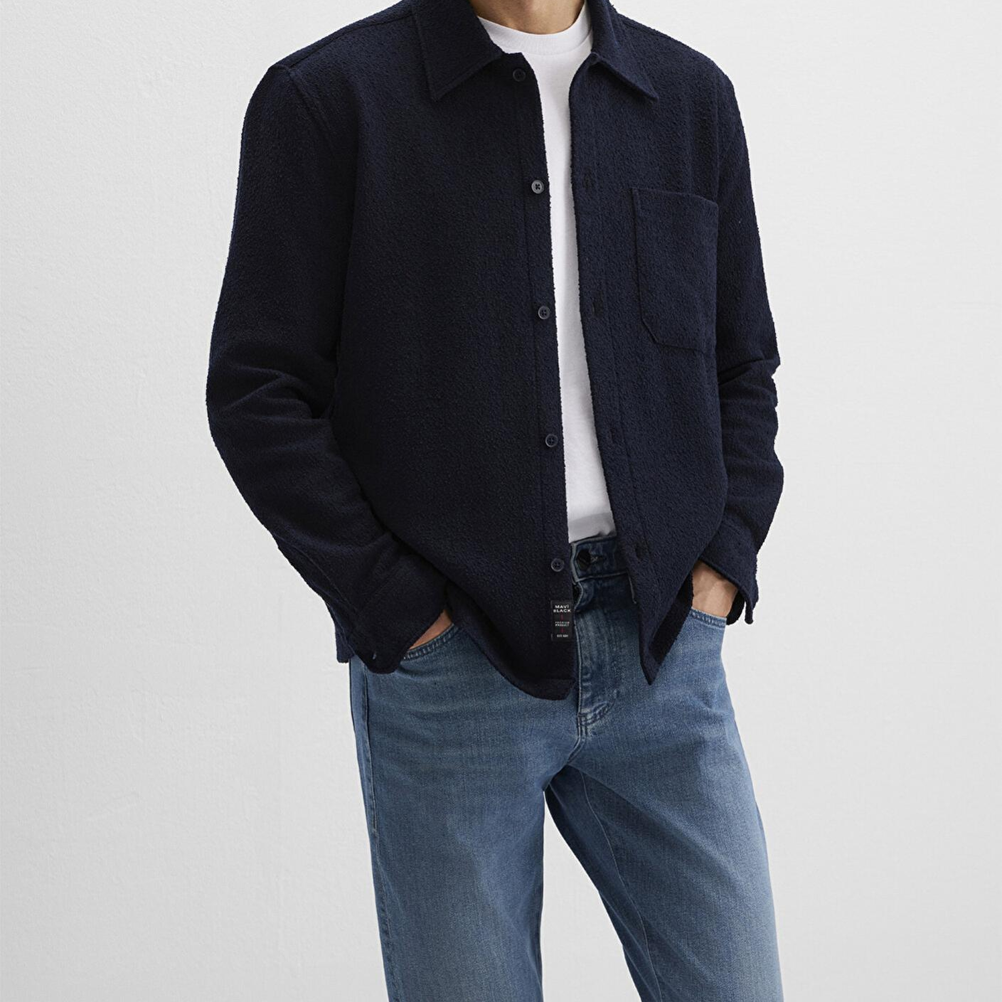 Mavi Mavi Black Lacivert Cepli Gömlek Regular Fit / Normal Kesim 0211772-83699