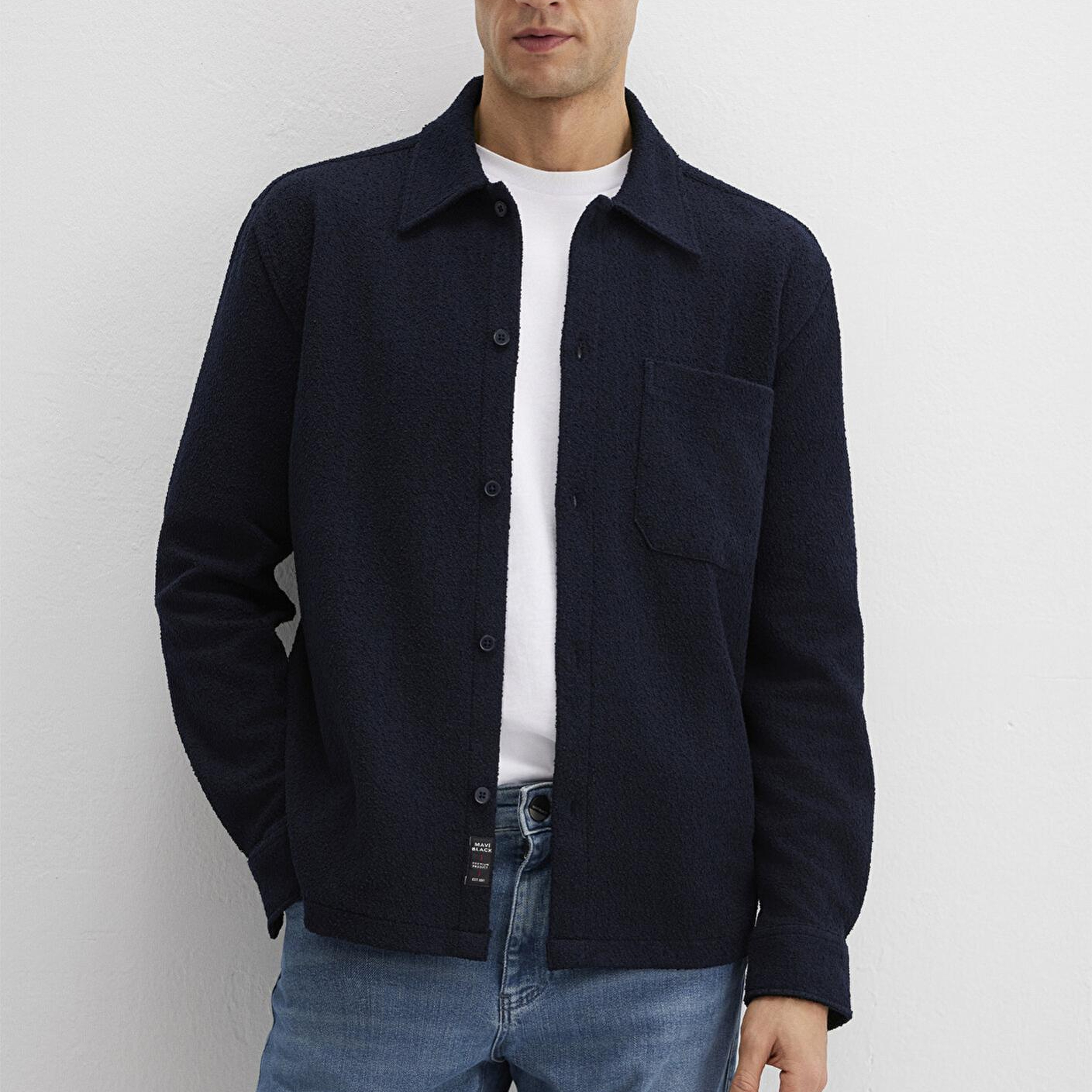 Mavi Mavi Black Lacivert Cepli Gömlek Regular Fit / Normal Kesim 0211772-83699