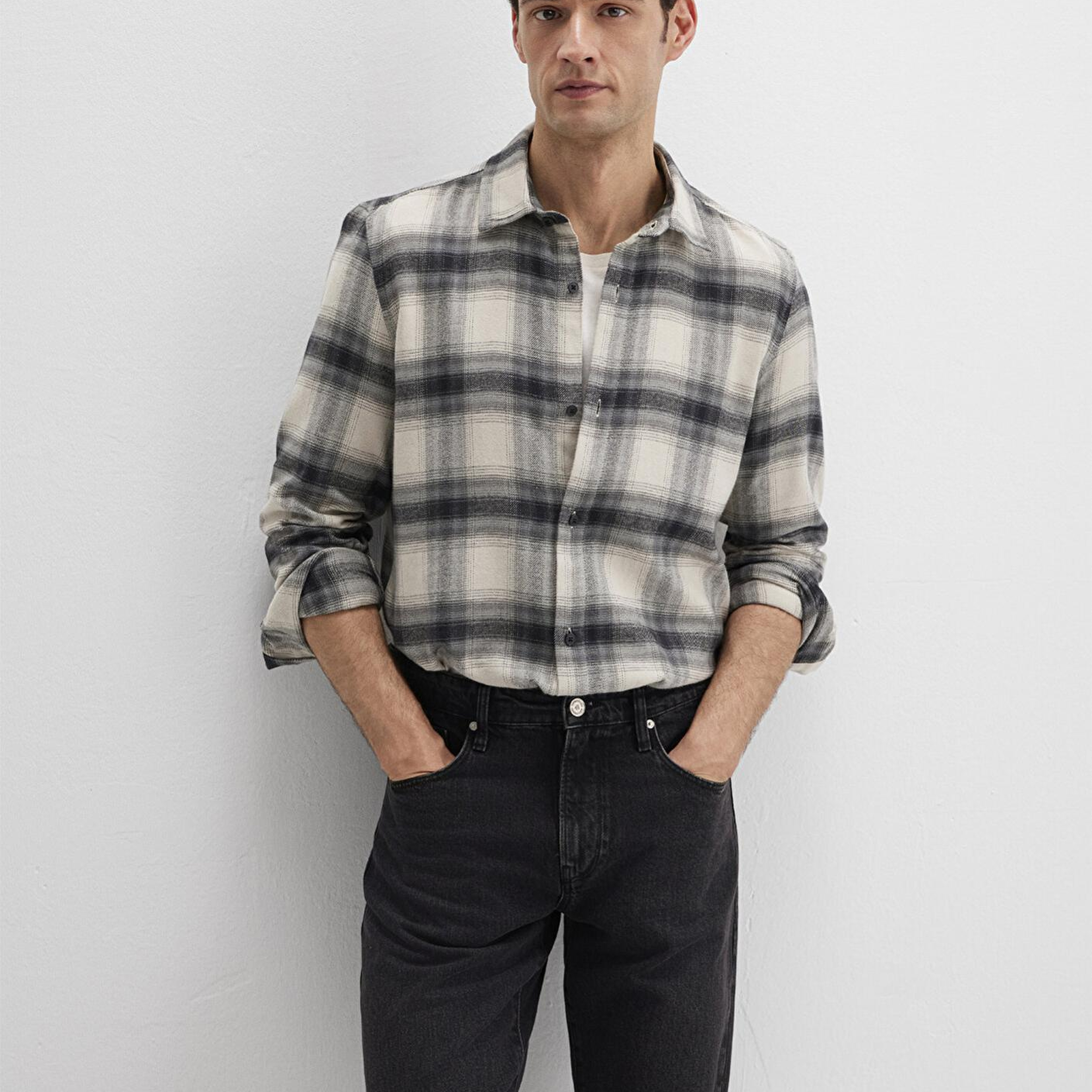 Mavi Kareli Gömlek Regular Fit / Normal Kesim 0211792-91308