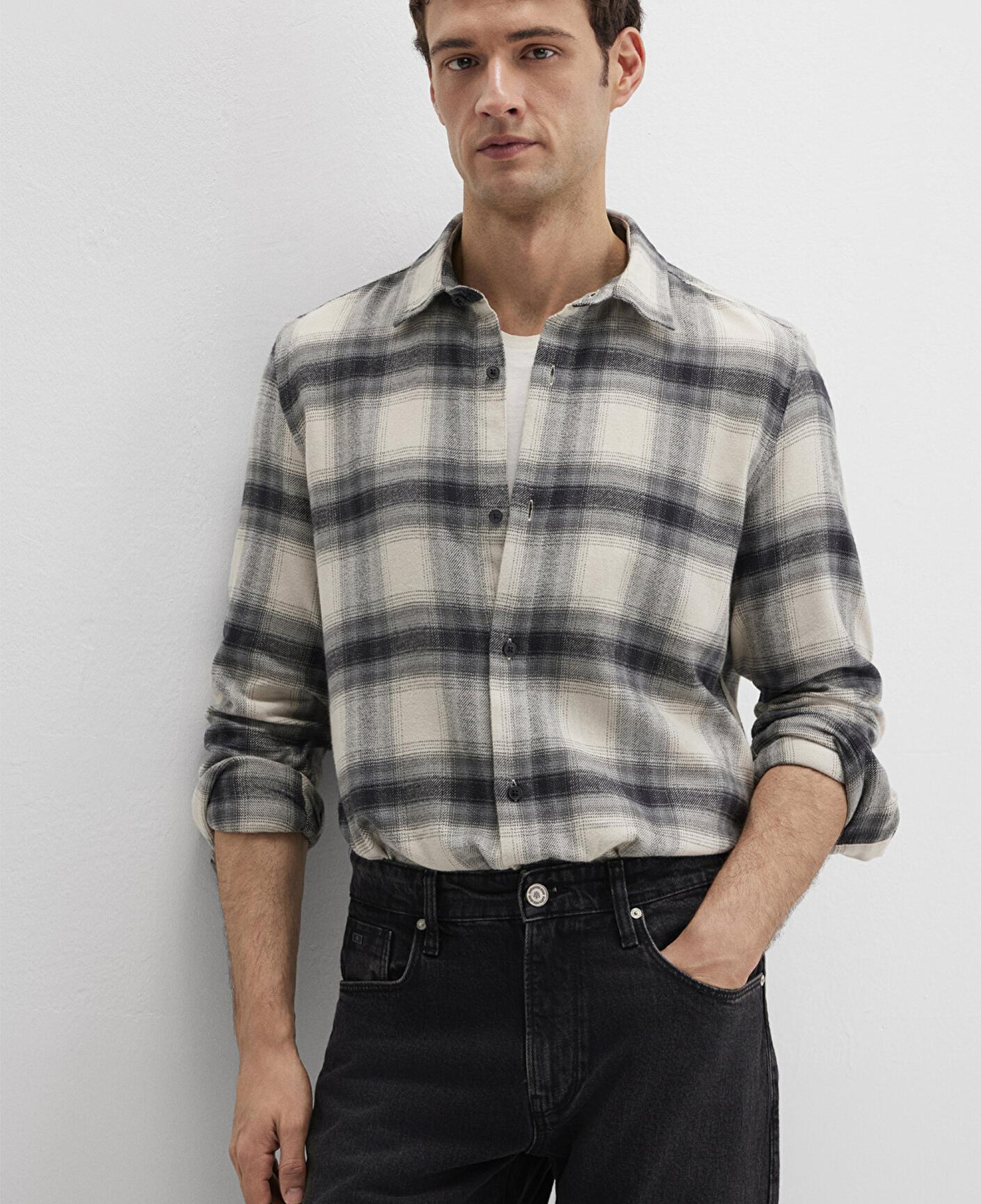 Mavi Kareli Gömlek Regular Fit / Normal Kesim 0211792-91308