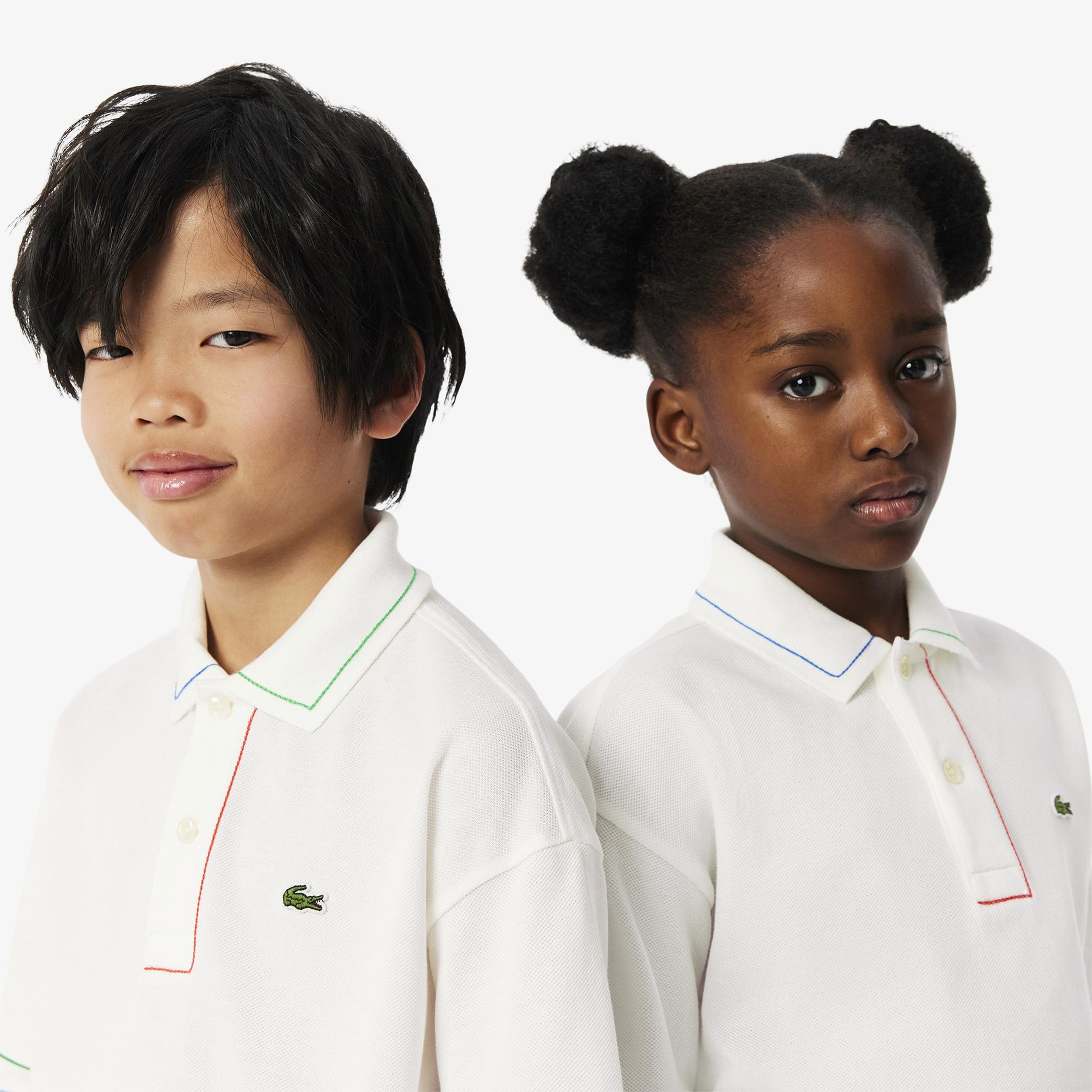 Lacoste Çocuk Beyaz Polo