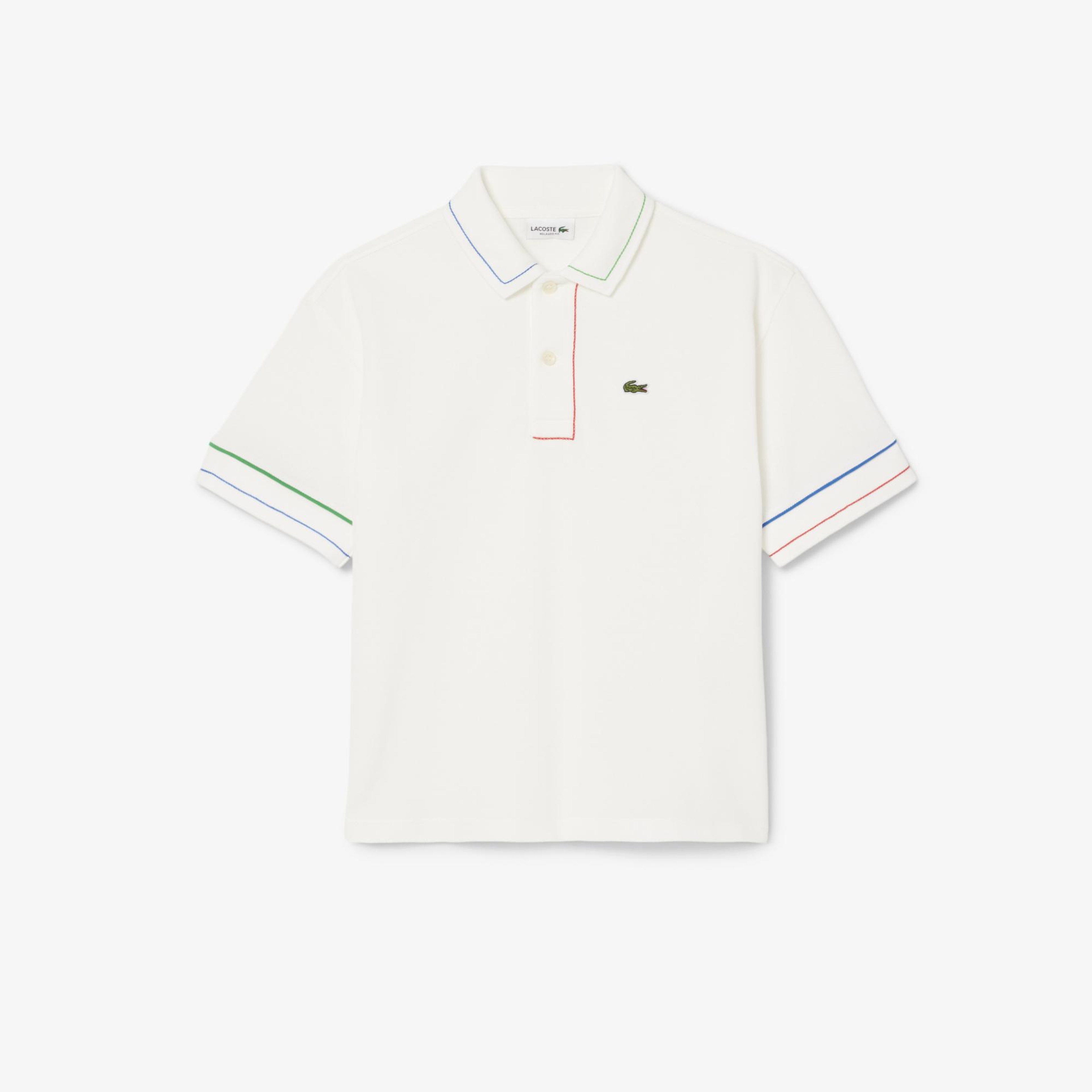 Lacoste Çocuk Beyaz Polo